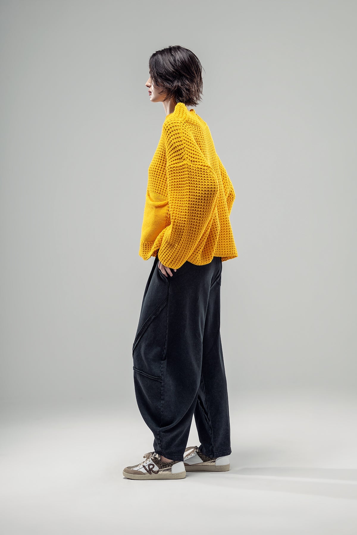 Yellow Knit Sweater 20029