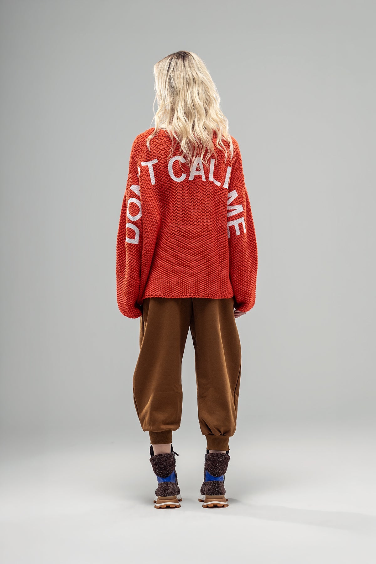 Orange Knit Sweater 20040
