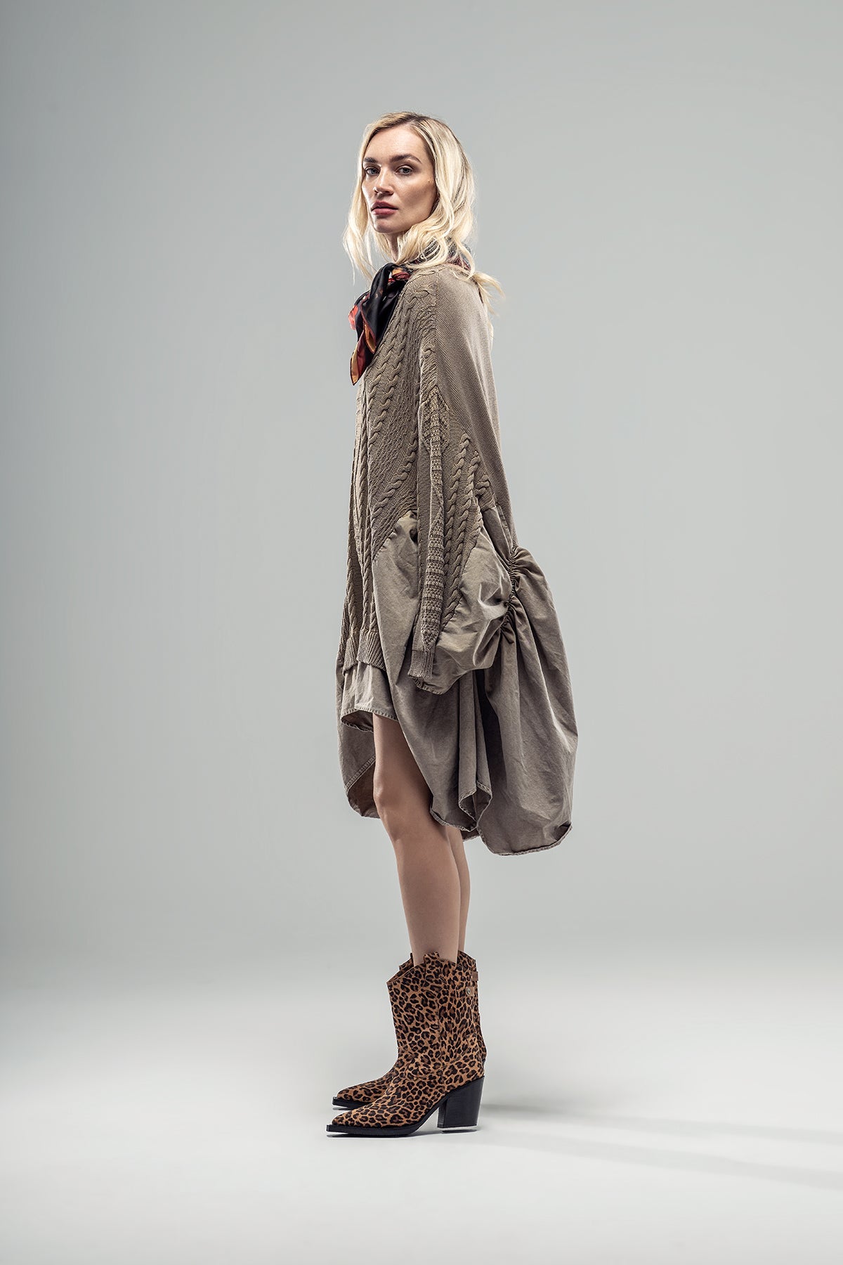 Light Brown Knit Tunic 20041