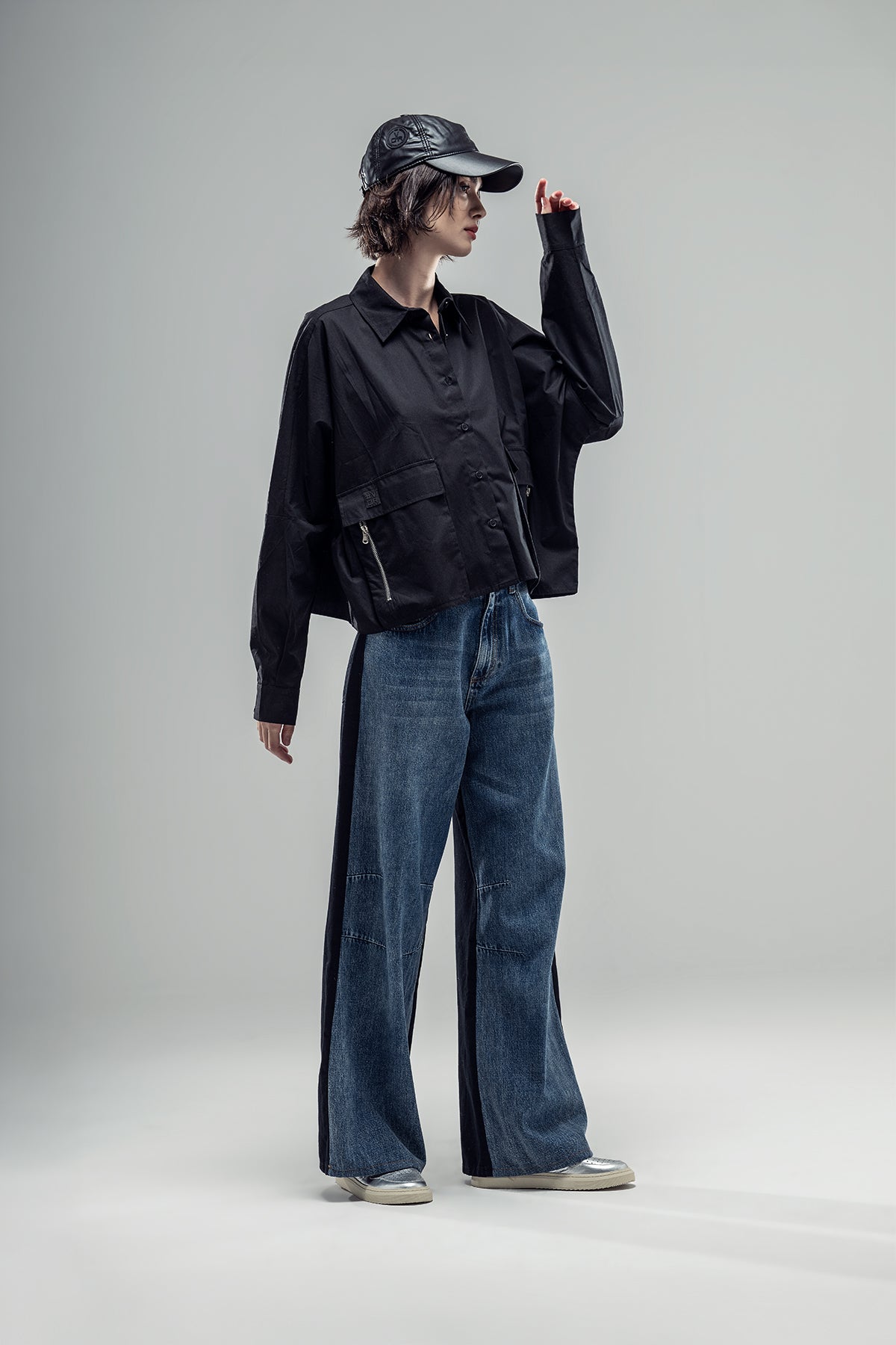 Blue Black Trousers 20056