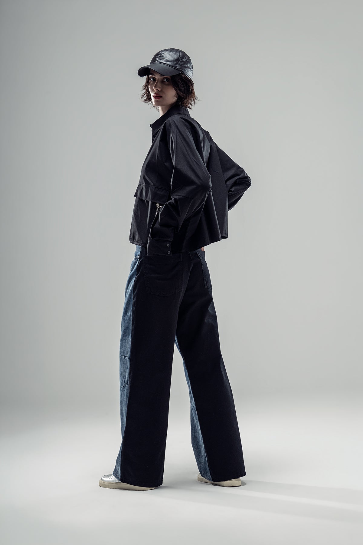 Blue Black Trousers 20056