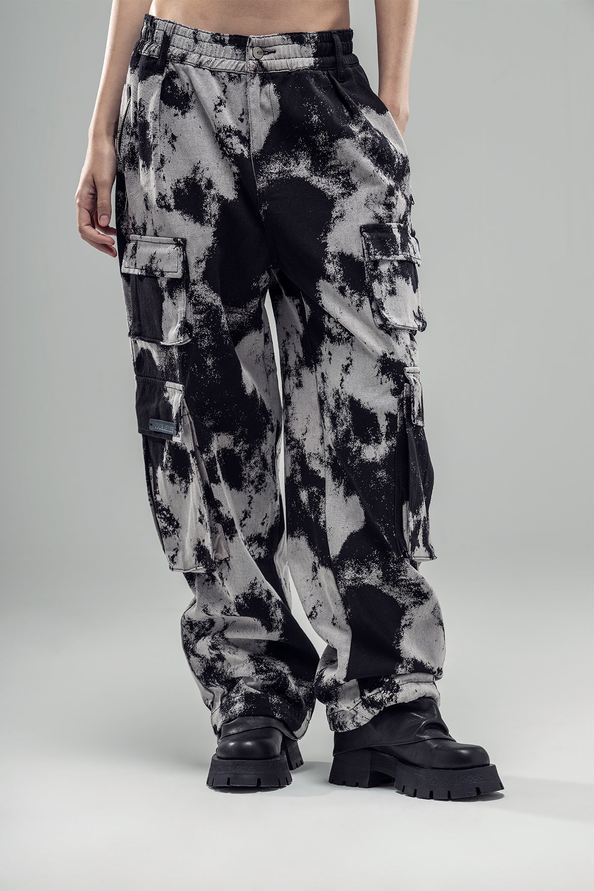 Black Grey Trousers 20114