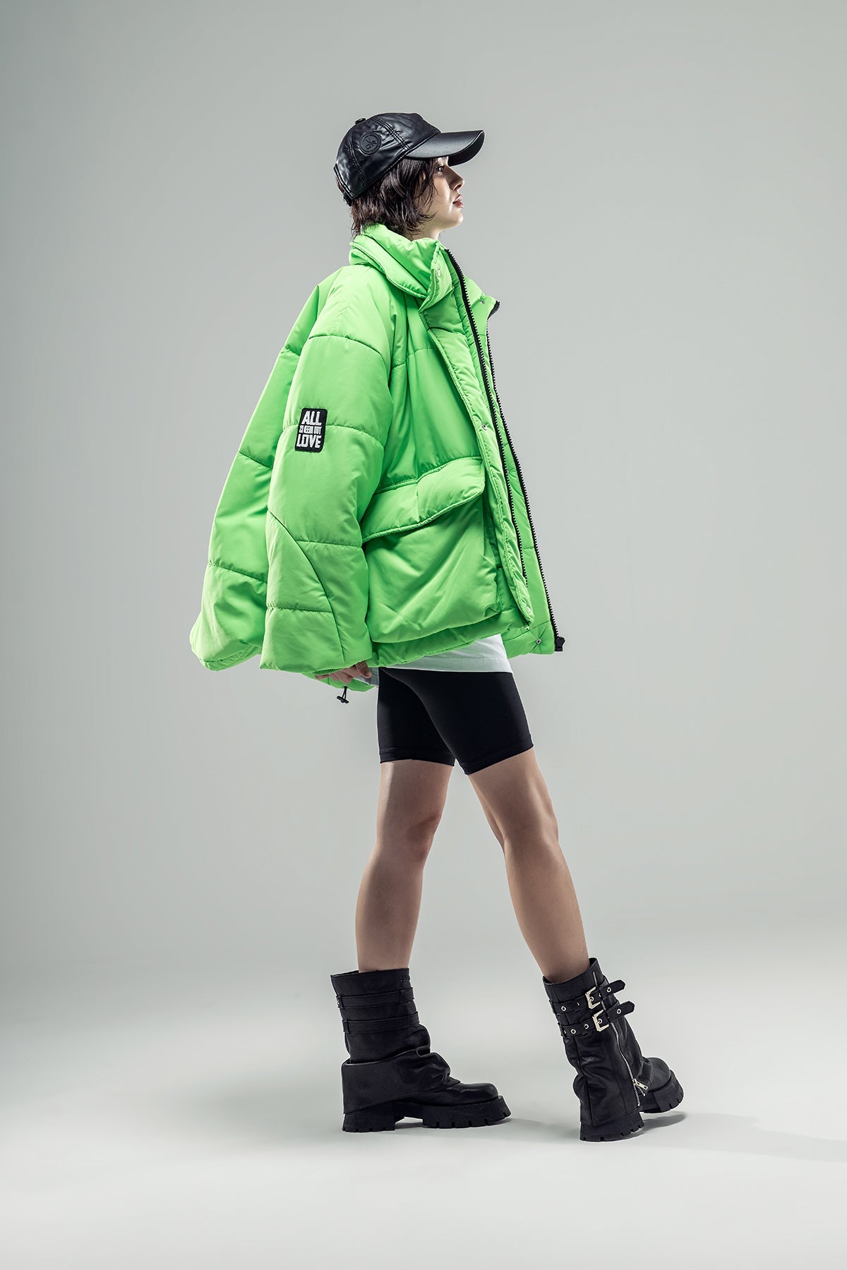 Green Neon Blouson 20236