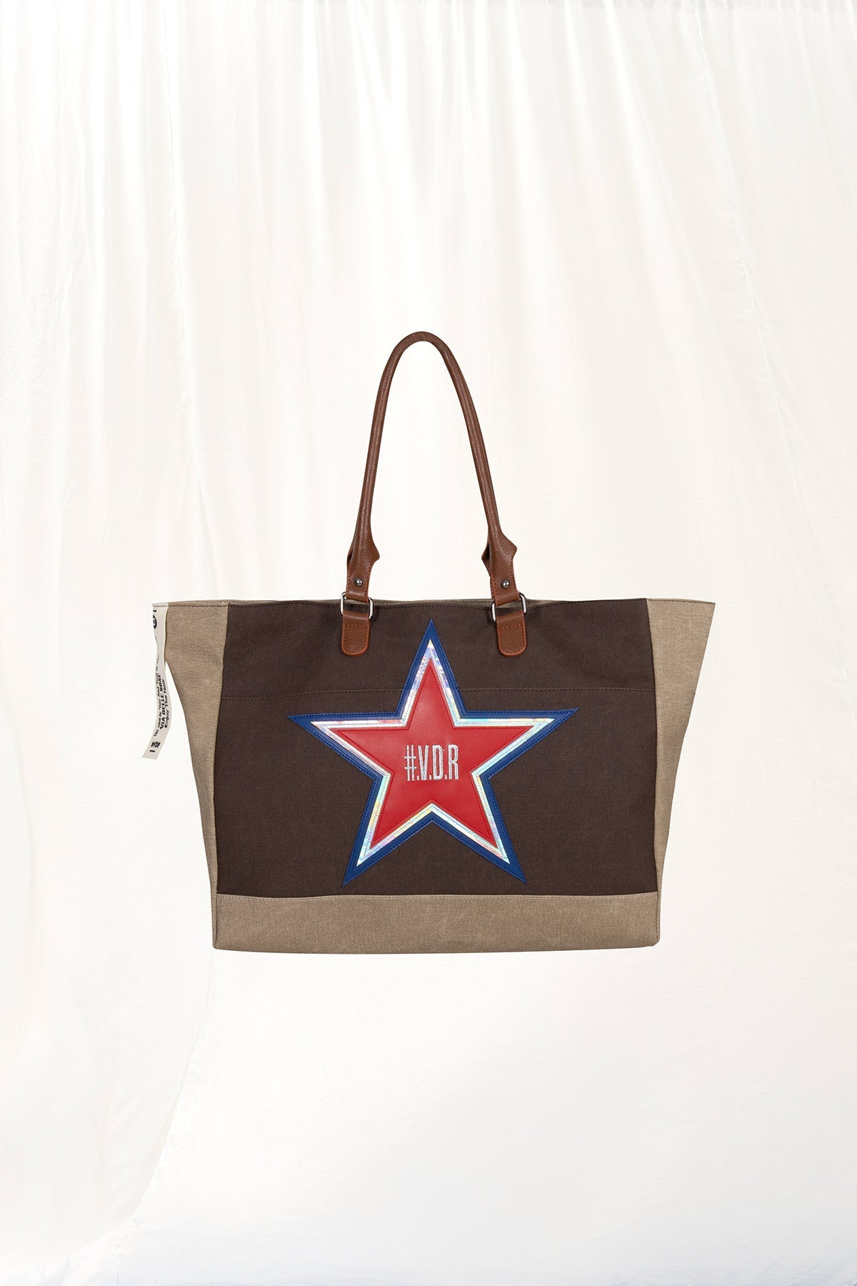 Brown Canvas Shopper Bag Winy