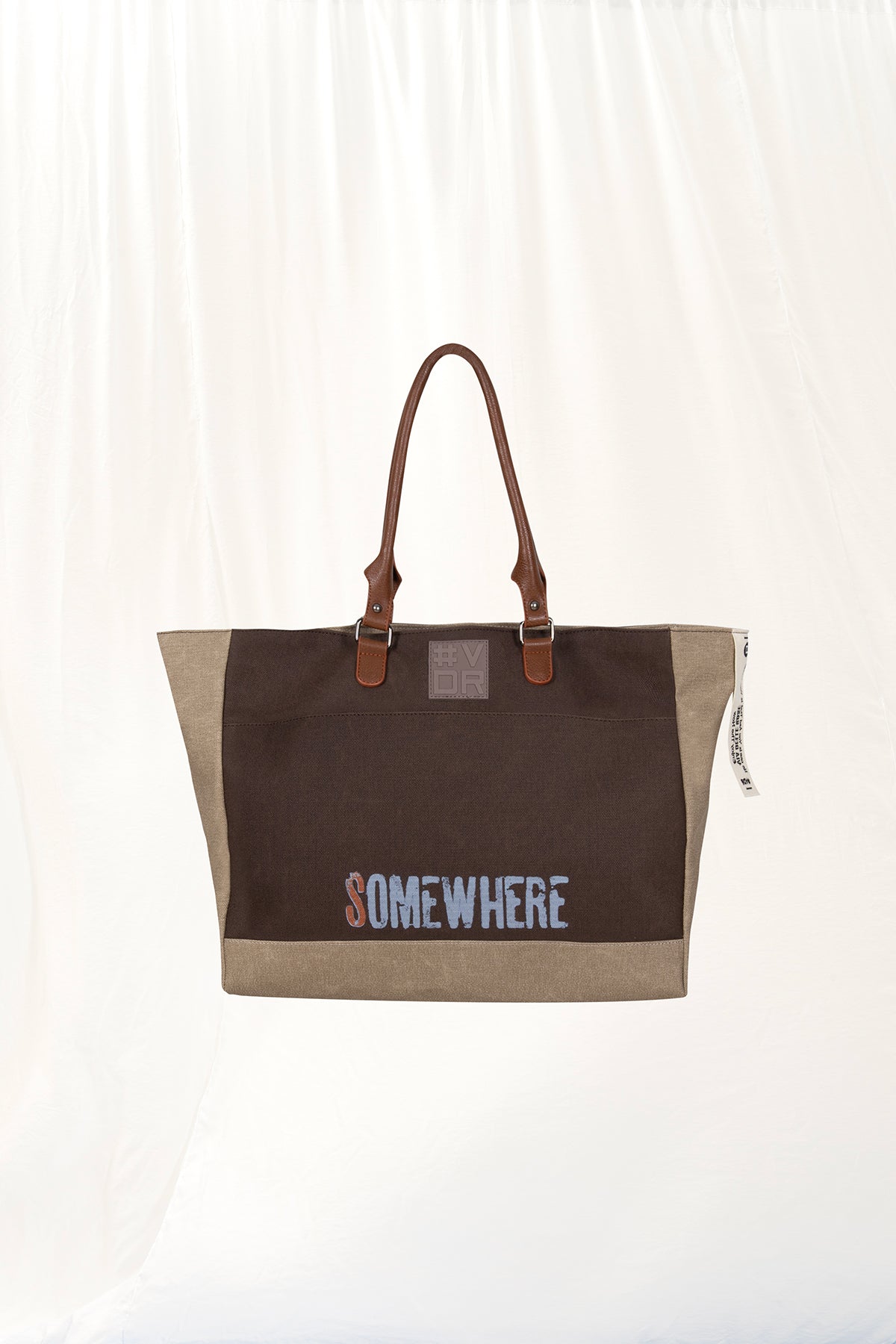 Brown Canvas Shopper Bag Winy