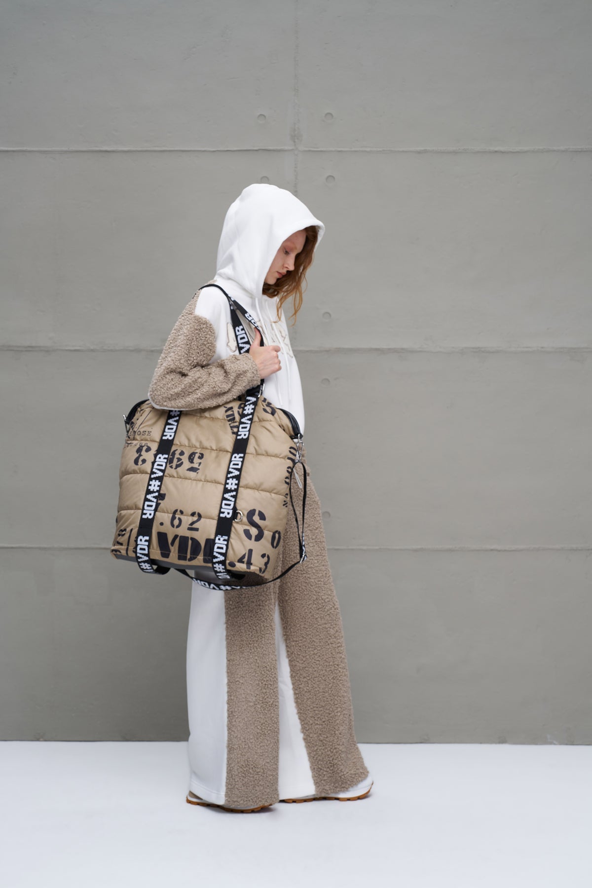 Beige Quilted Shoulder Bag Batman10