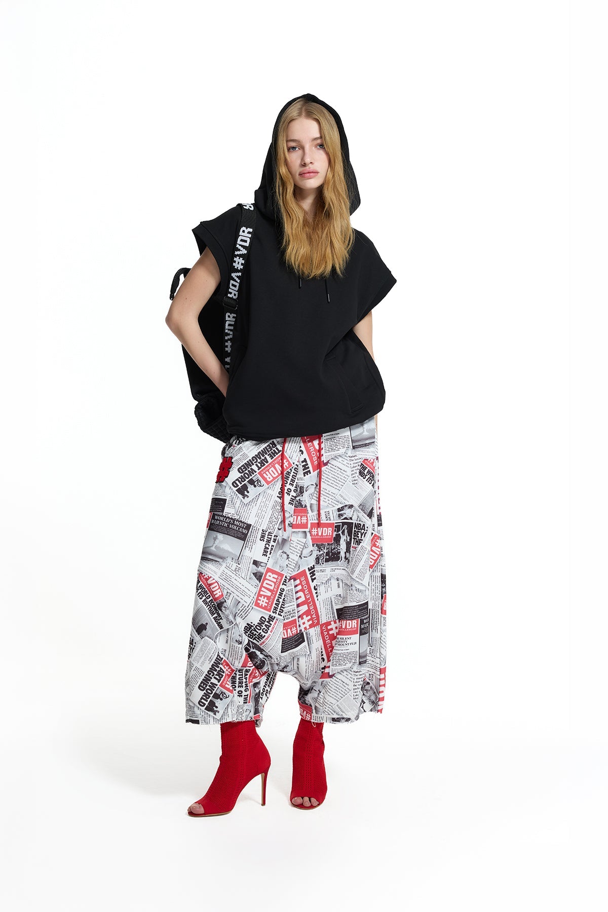 Black Multi-functional Logo Bag Bob6