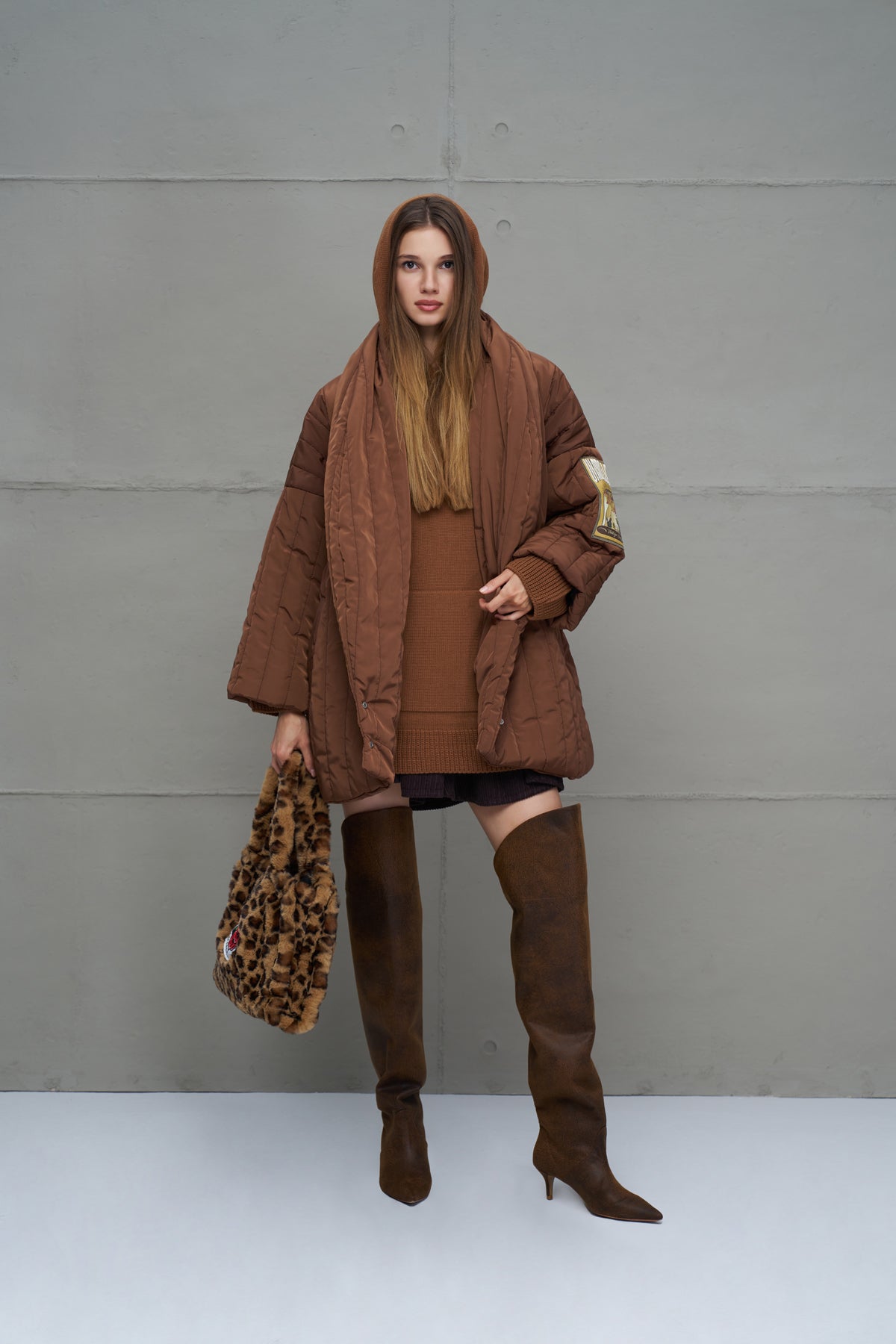 Leo Faux Fur Bag Pokerol