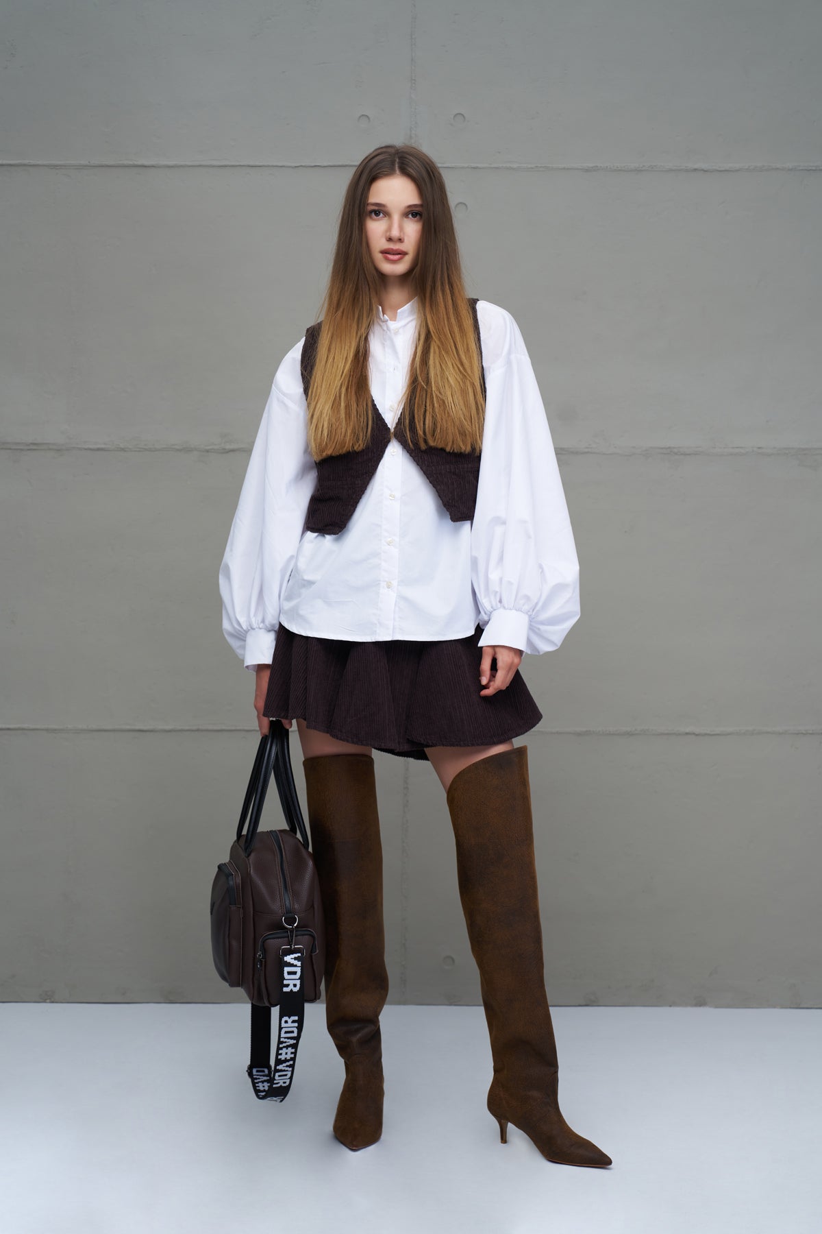 Brown Faux Leather Bag Porto22