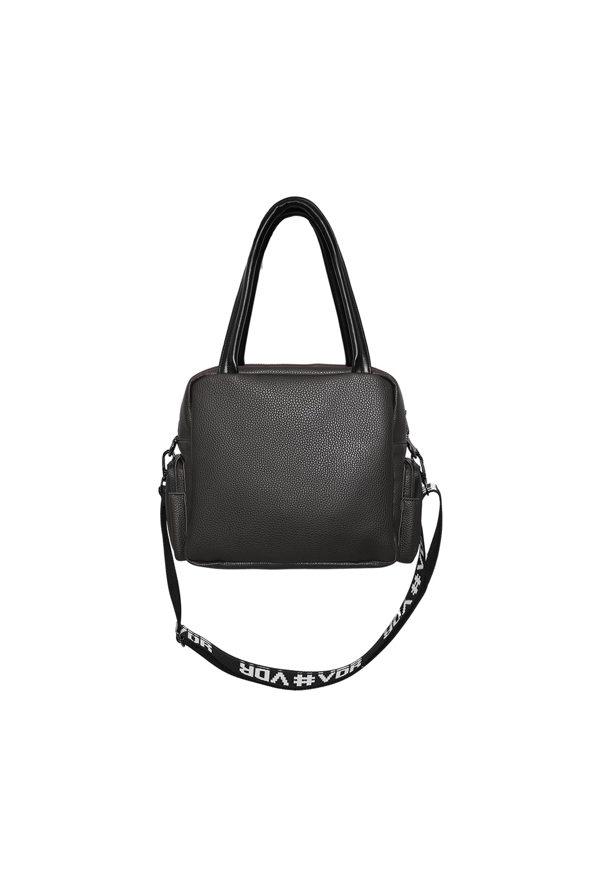 Black Faux Leather Bag Porto22