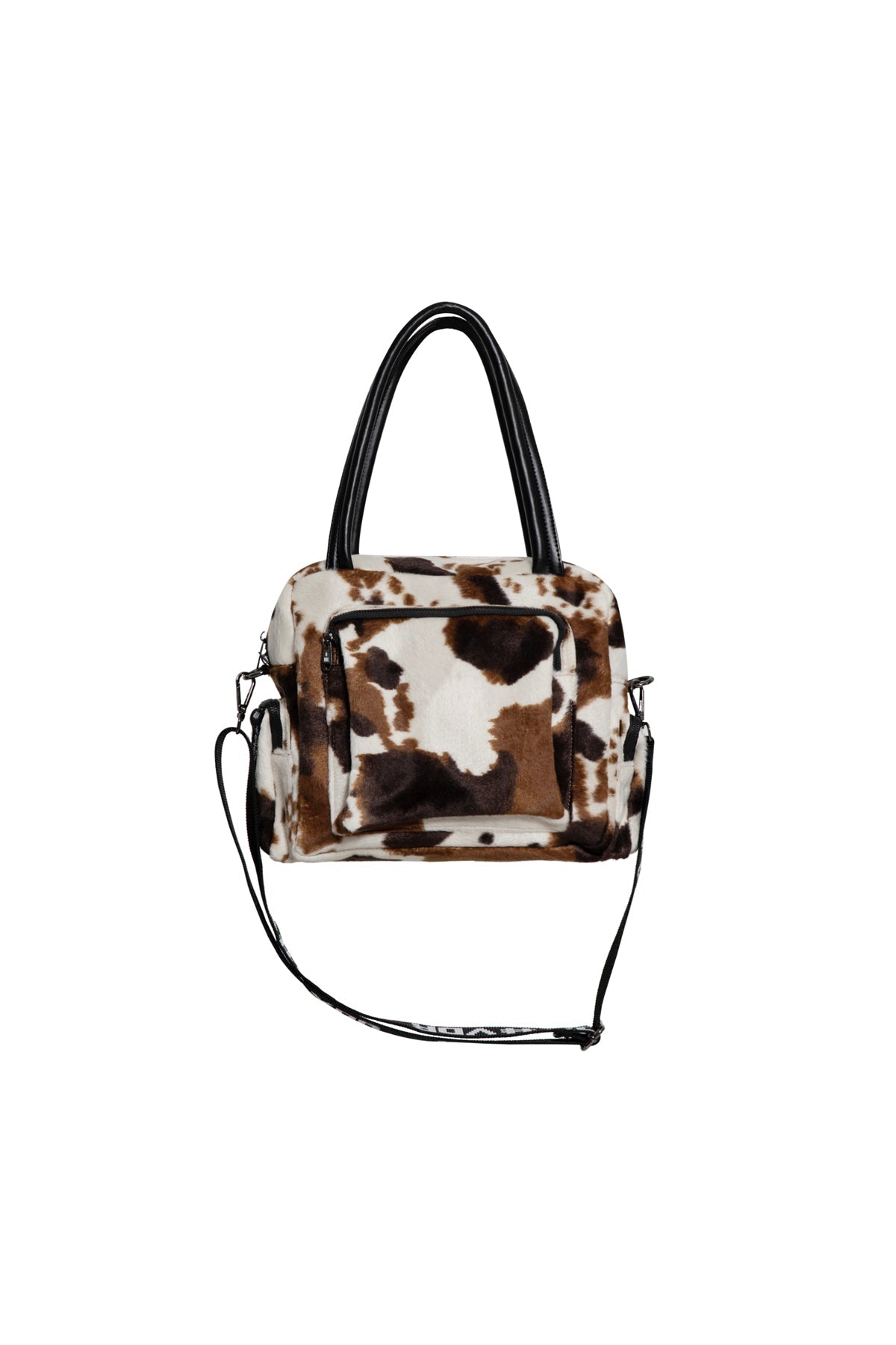 Off White Brown Faux Fur Bag Porto23