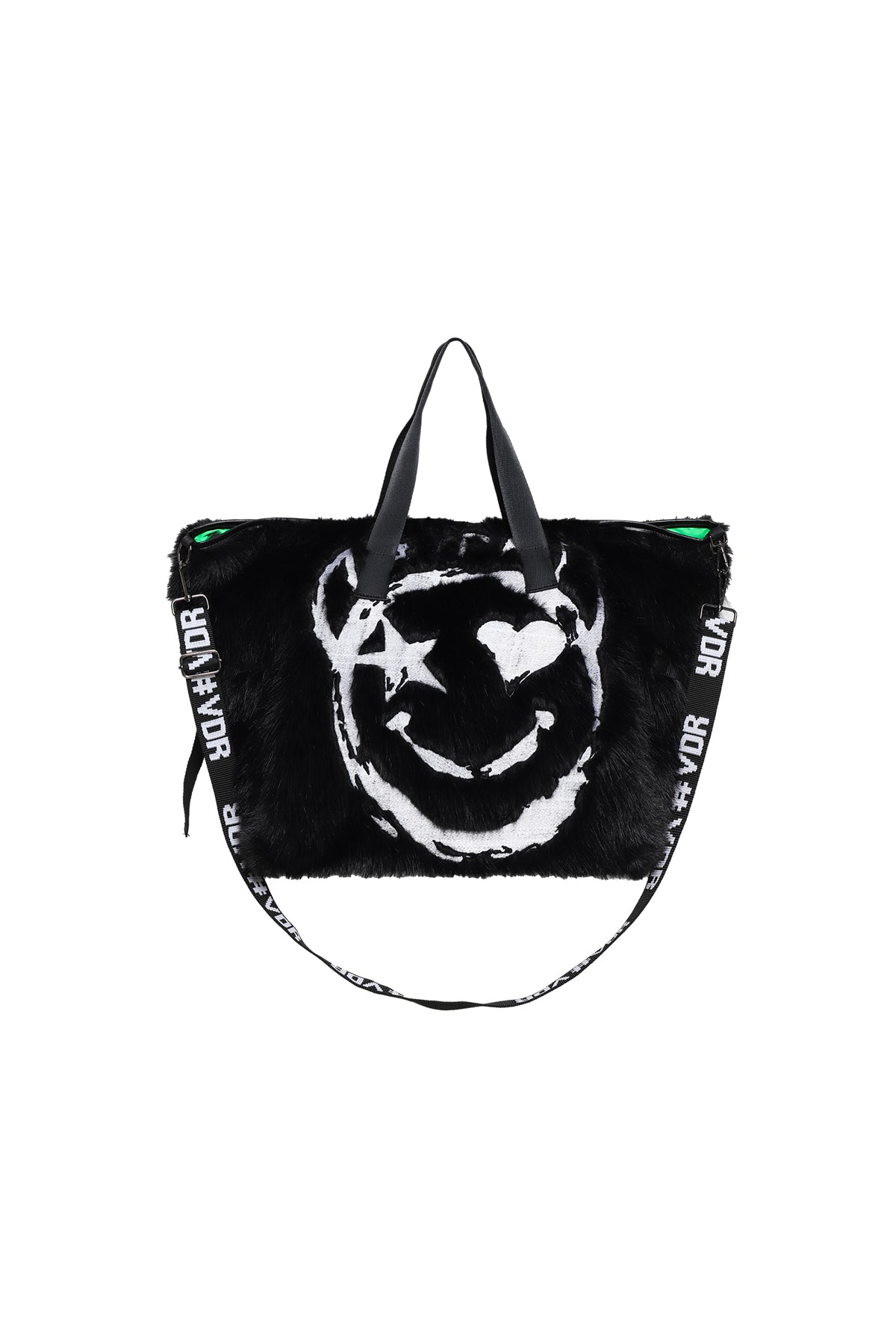 Black Faux Fur Bag Rambo3