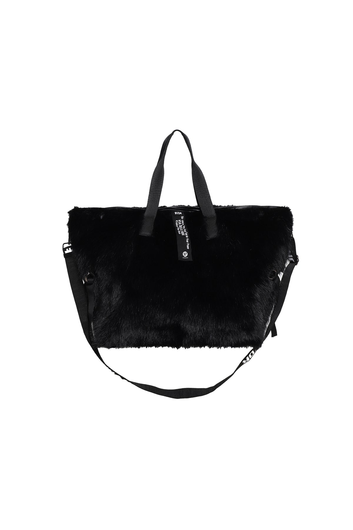 Black Faux Fur Bag Rambo3