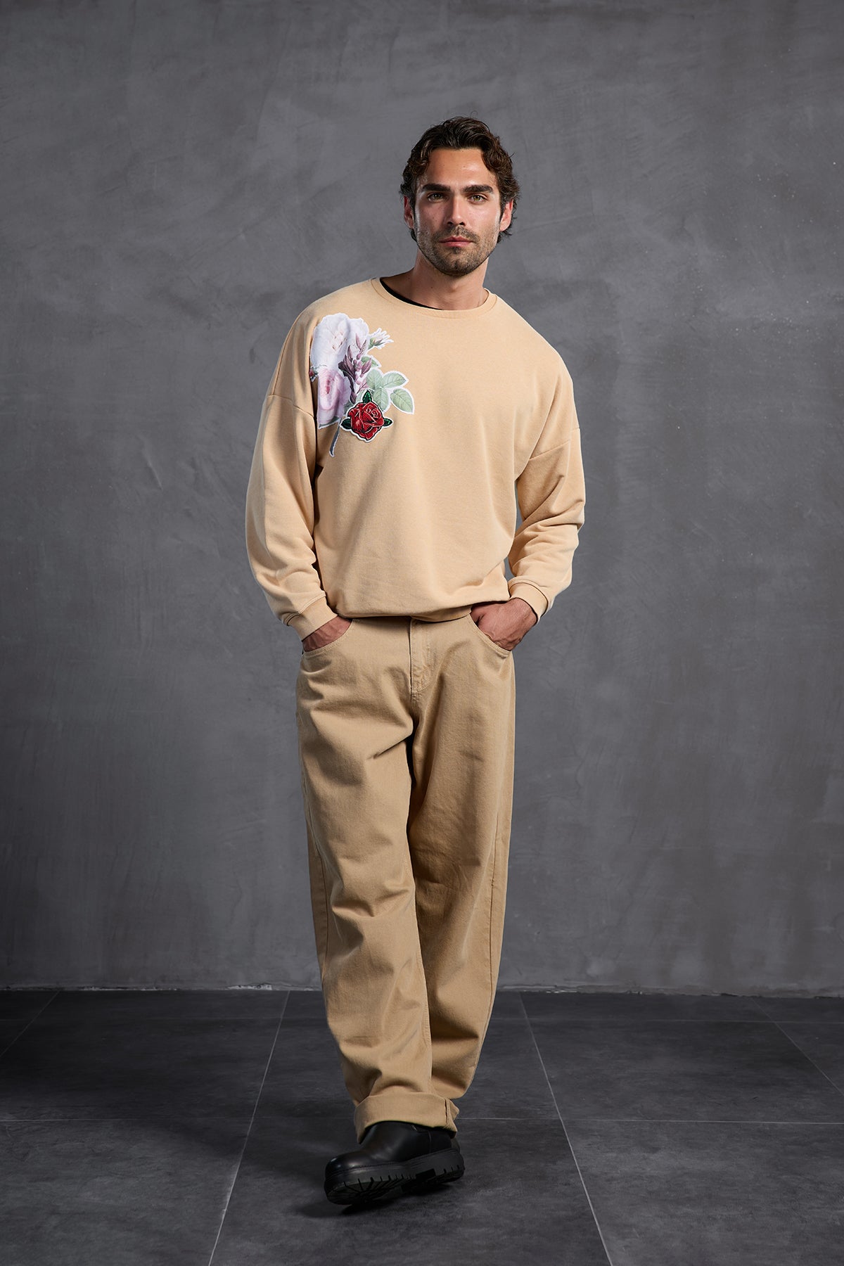 Beige Sweatshirt 10001