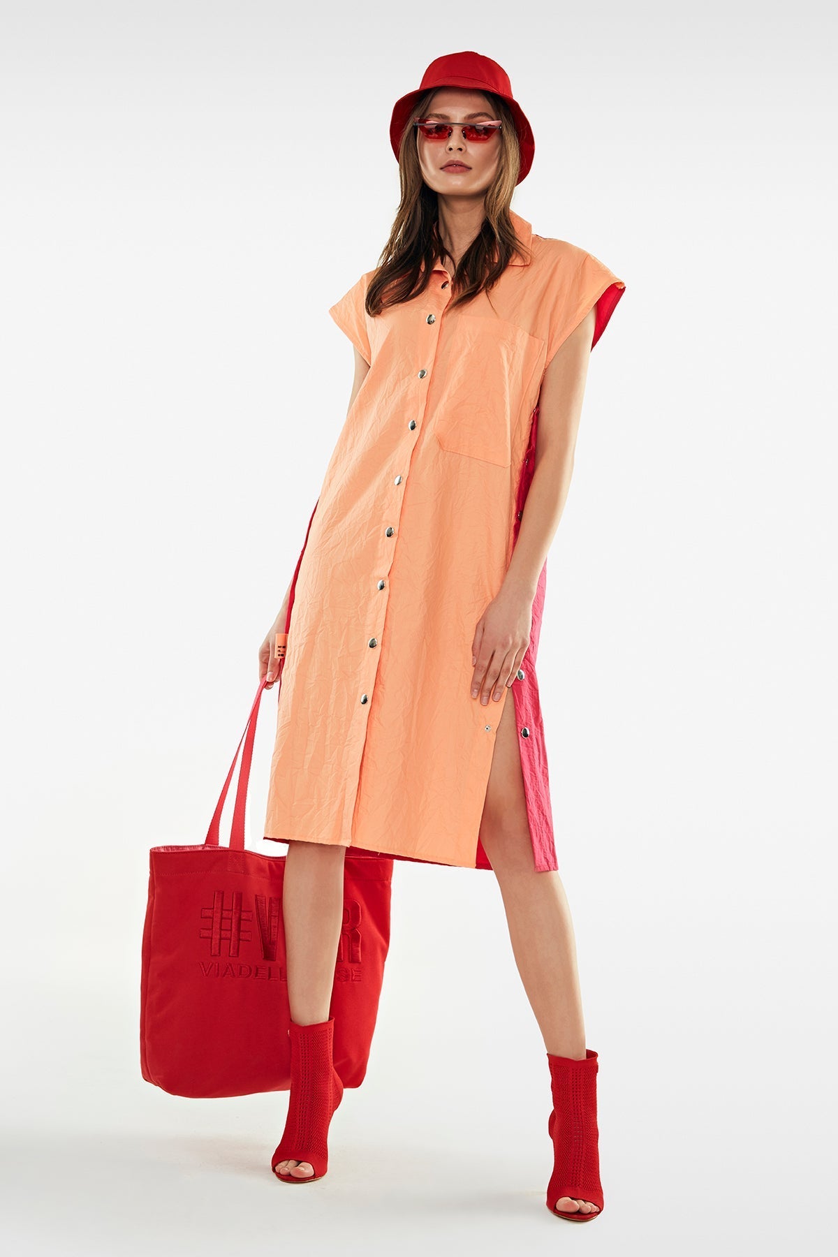 Fuxia Lachs Dress 11061