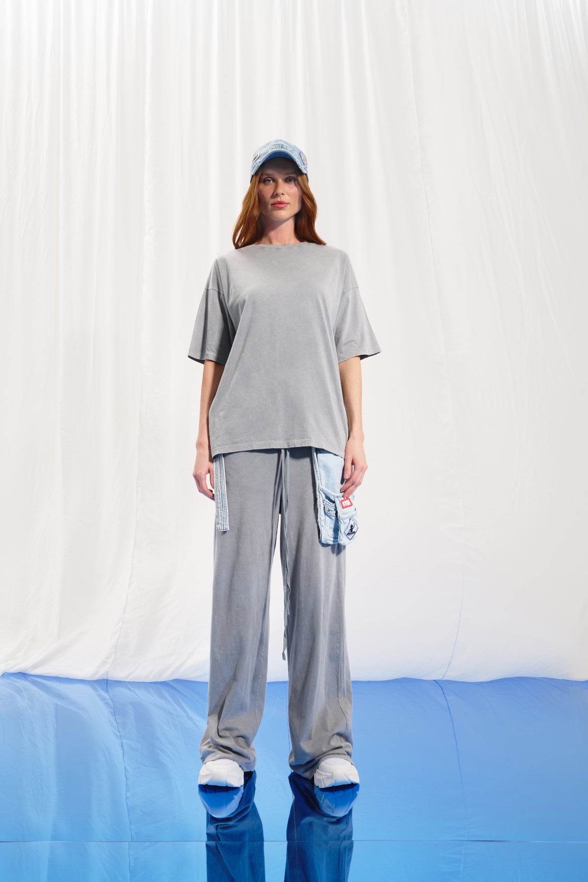 Grey Print T-shirt 17069