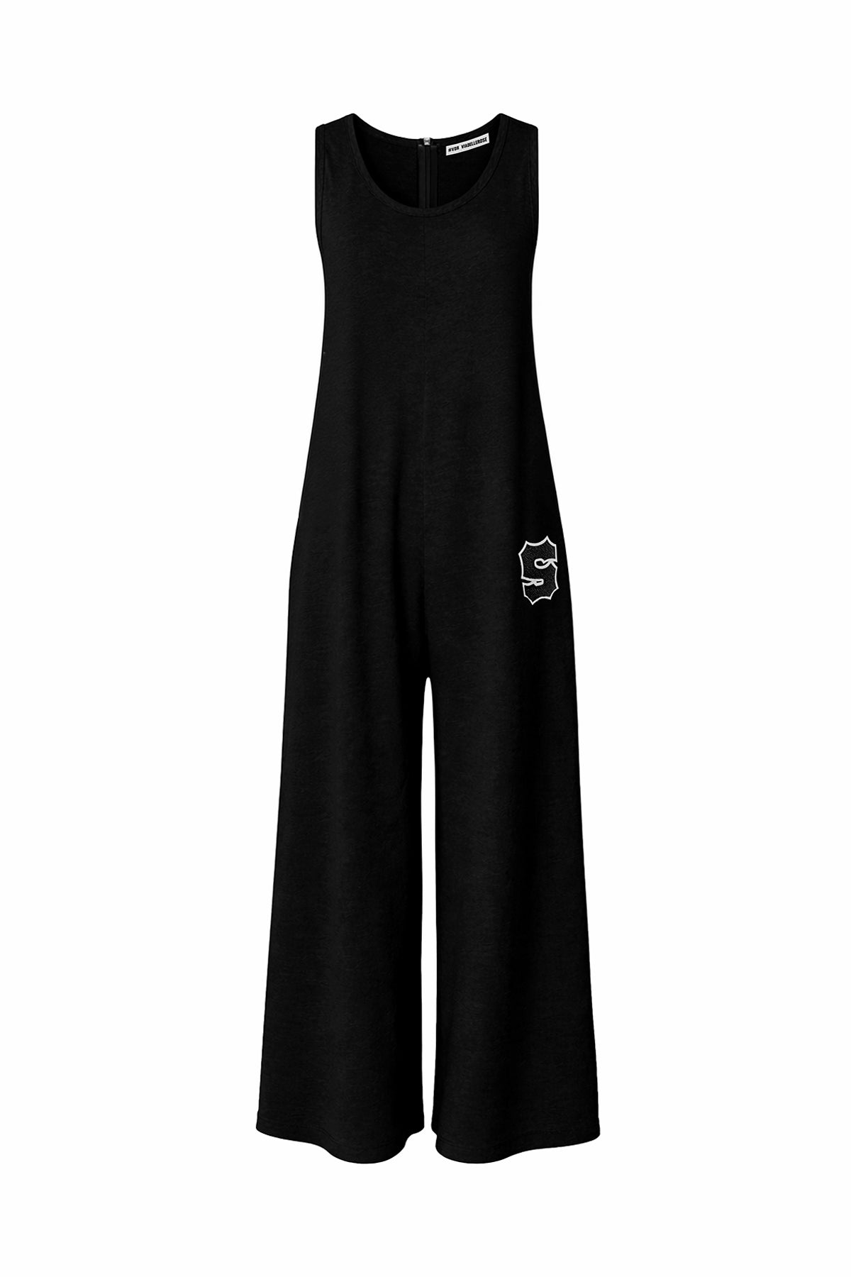 Black Wide Leg Relaxed Fit Jumpsuit 19195