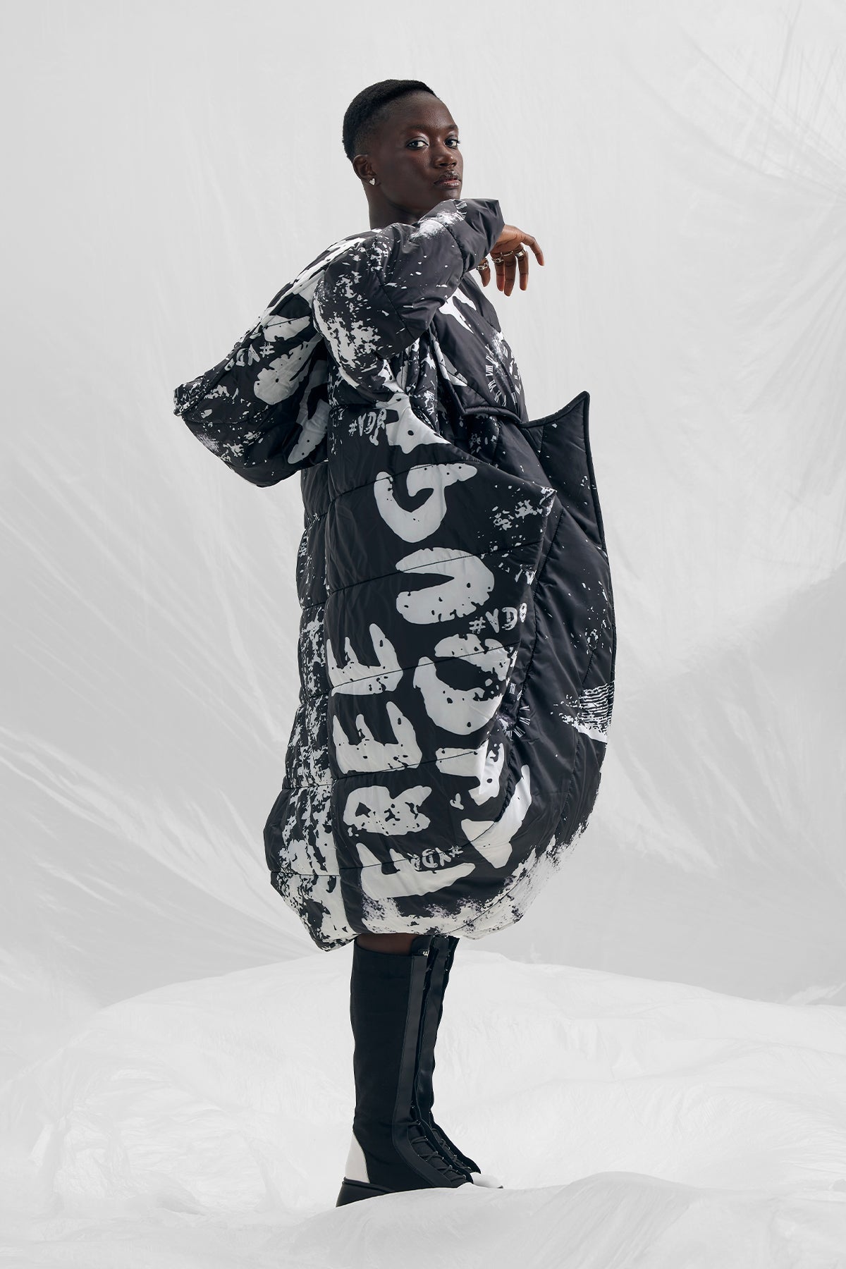 Nero Bianco Coat 14349