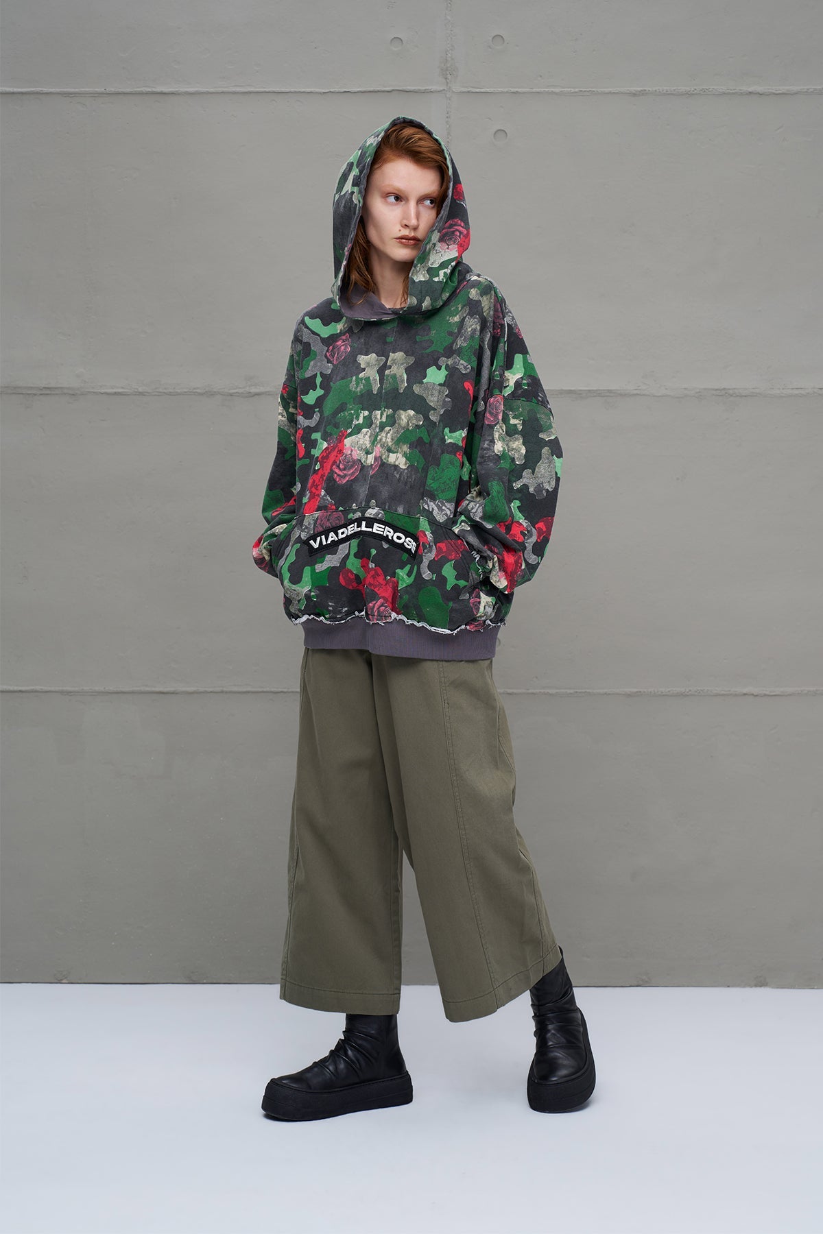 Camo Camouflage Print Oversized Sweatshirt 18025