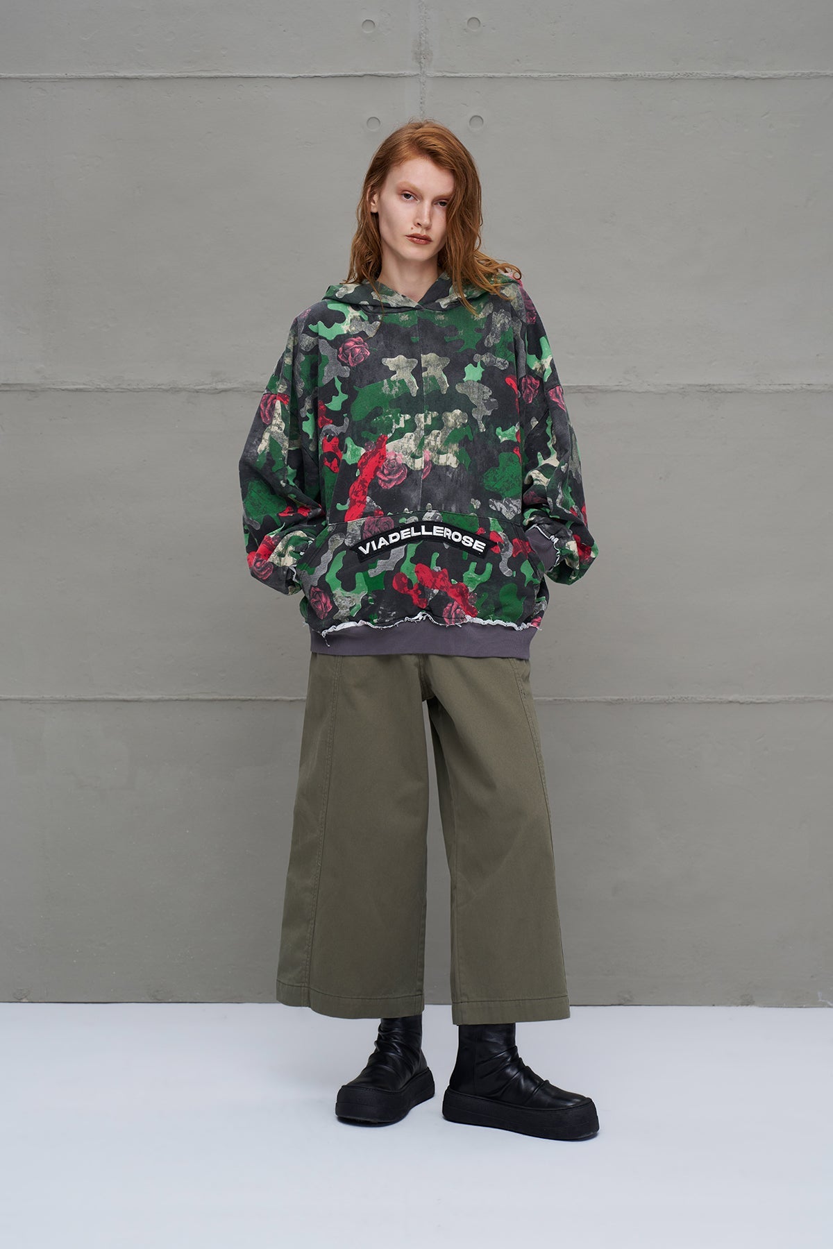 Camo Camouflage Print Oversized Sweatshirt 18025