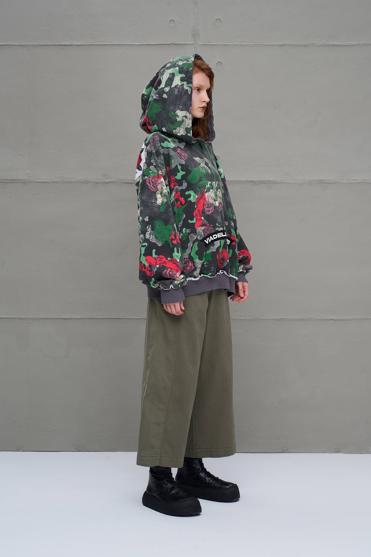 Camo Camouflage Print Oversized Sweatshirt 18025