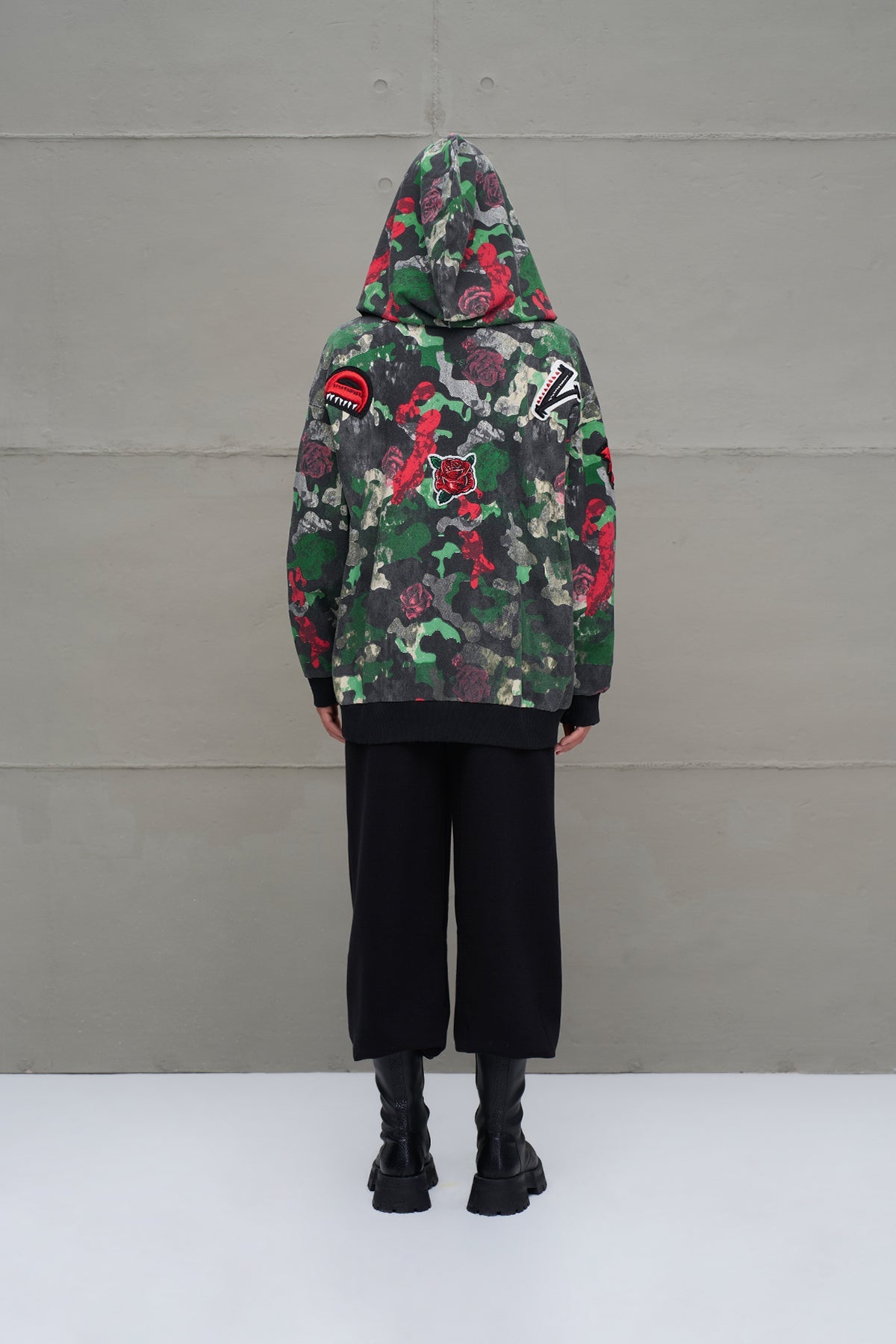 Camo Camouflage Print Oversized Sweatshirt 18026