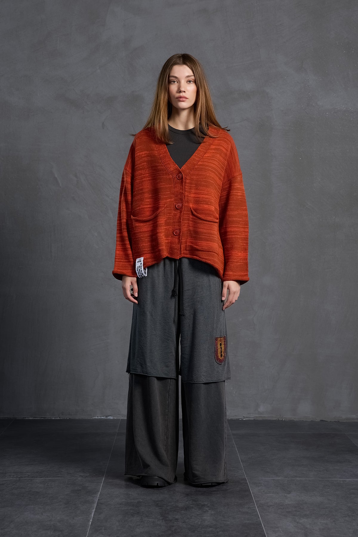 Black Wide-leg Oversize Trousers 18040