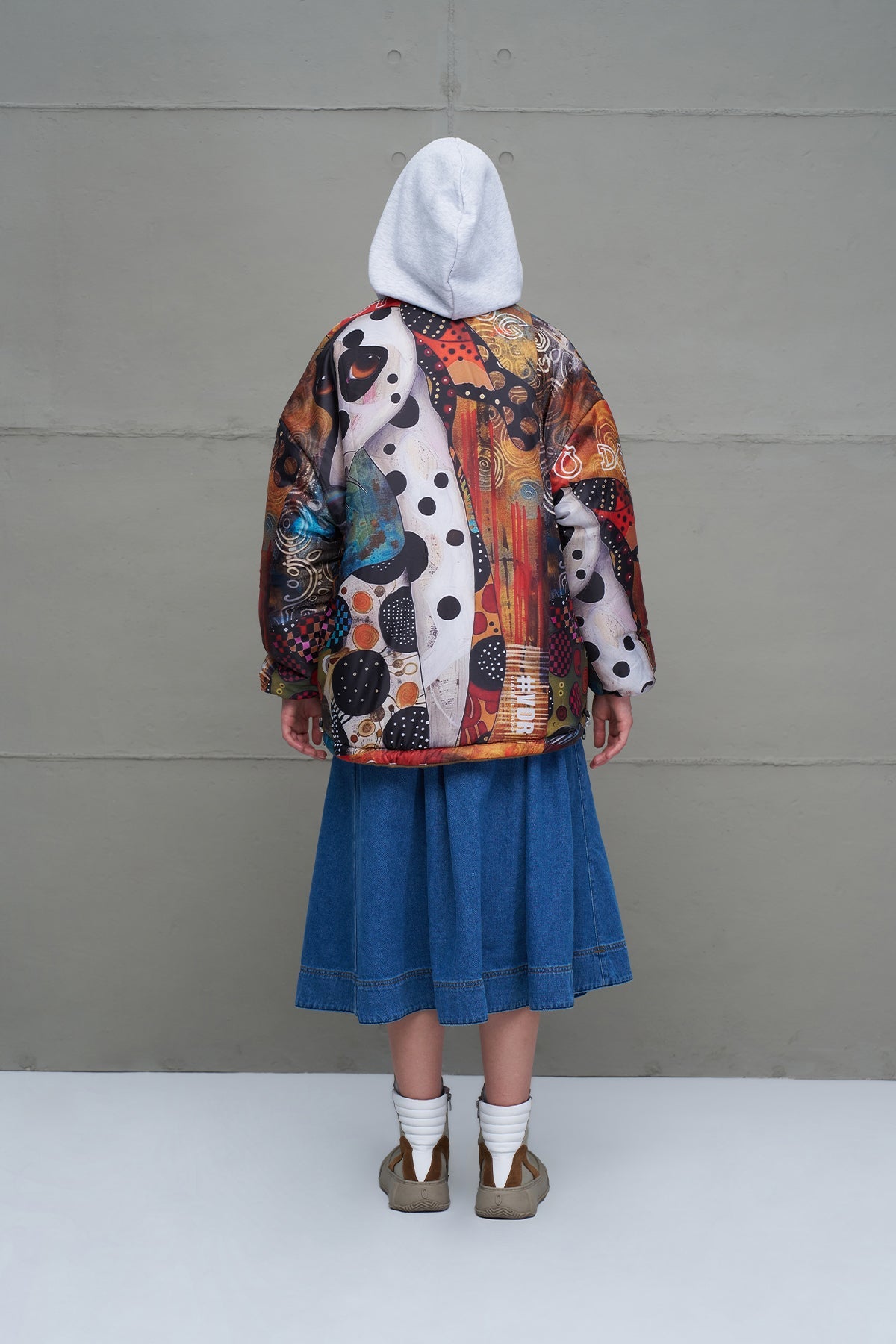 Camel Reversible Drawstring Oversized Coat 18135