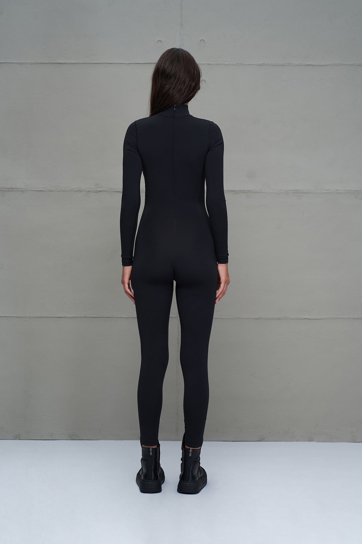 Black Turtleneck Jumpsuit 18149
