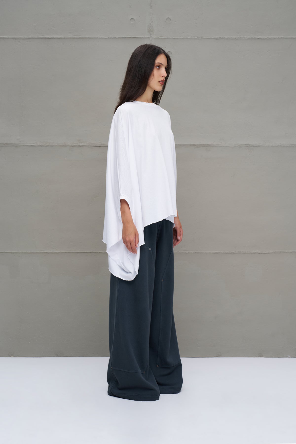 Anthracite High-waisted Oversized Trousers 18155
