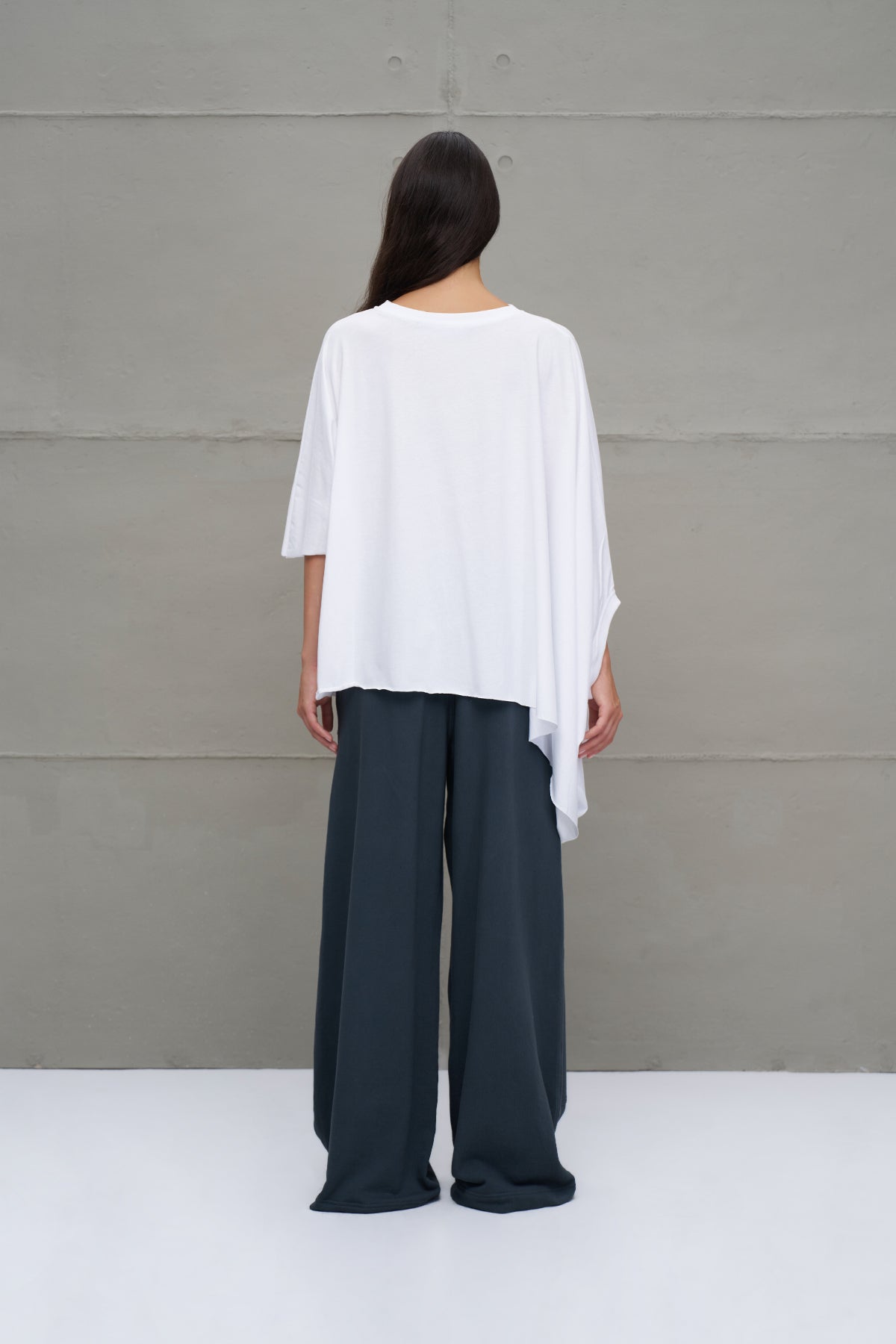 Anthracite High-waisted Oversized Trousers 18155