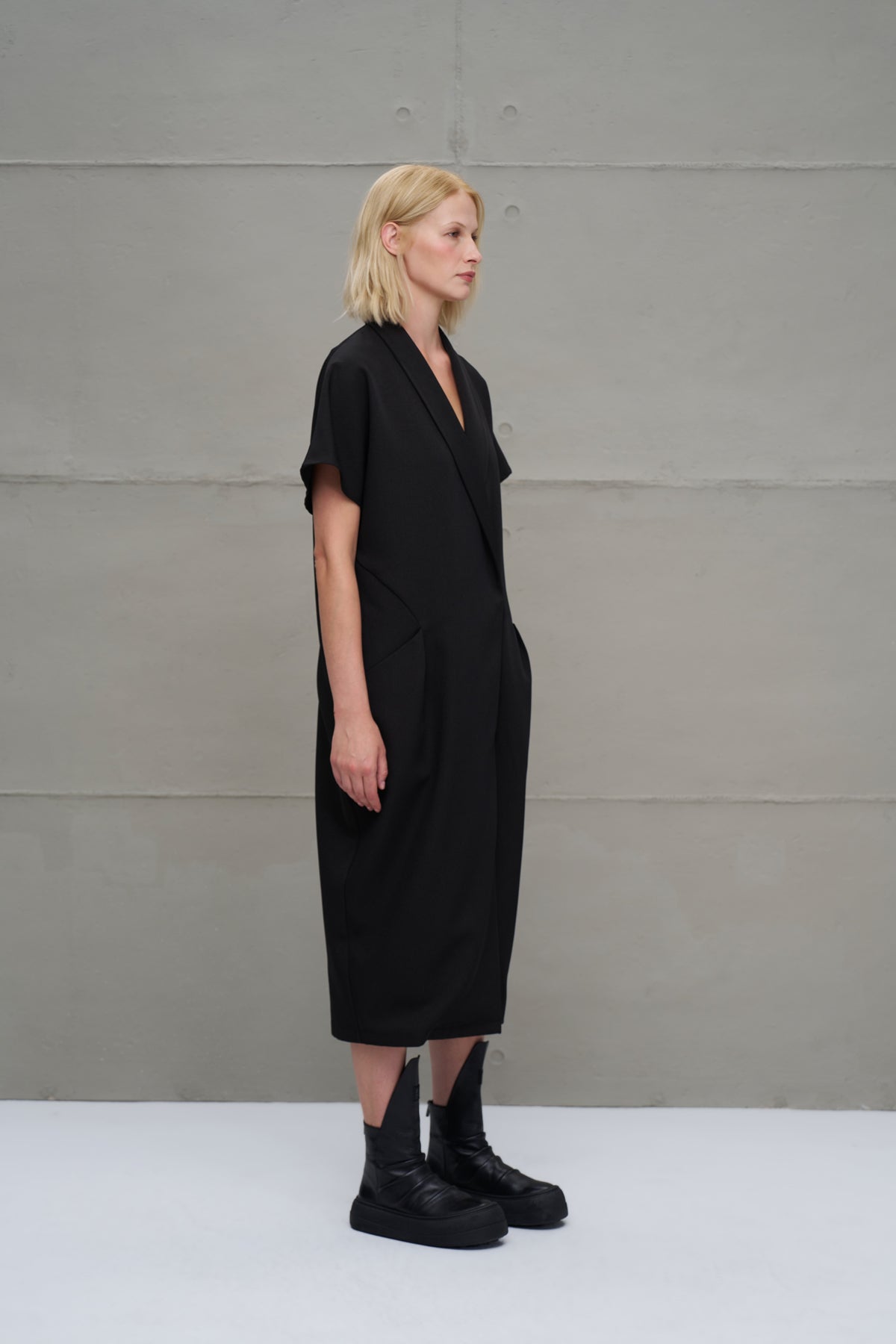 Black Oversize Long Dress 18275