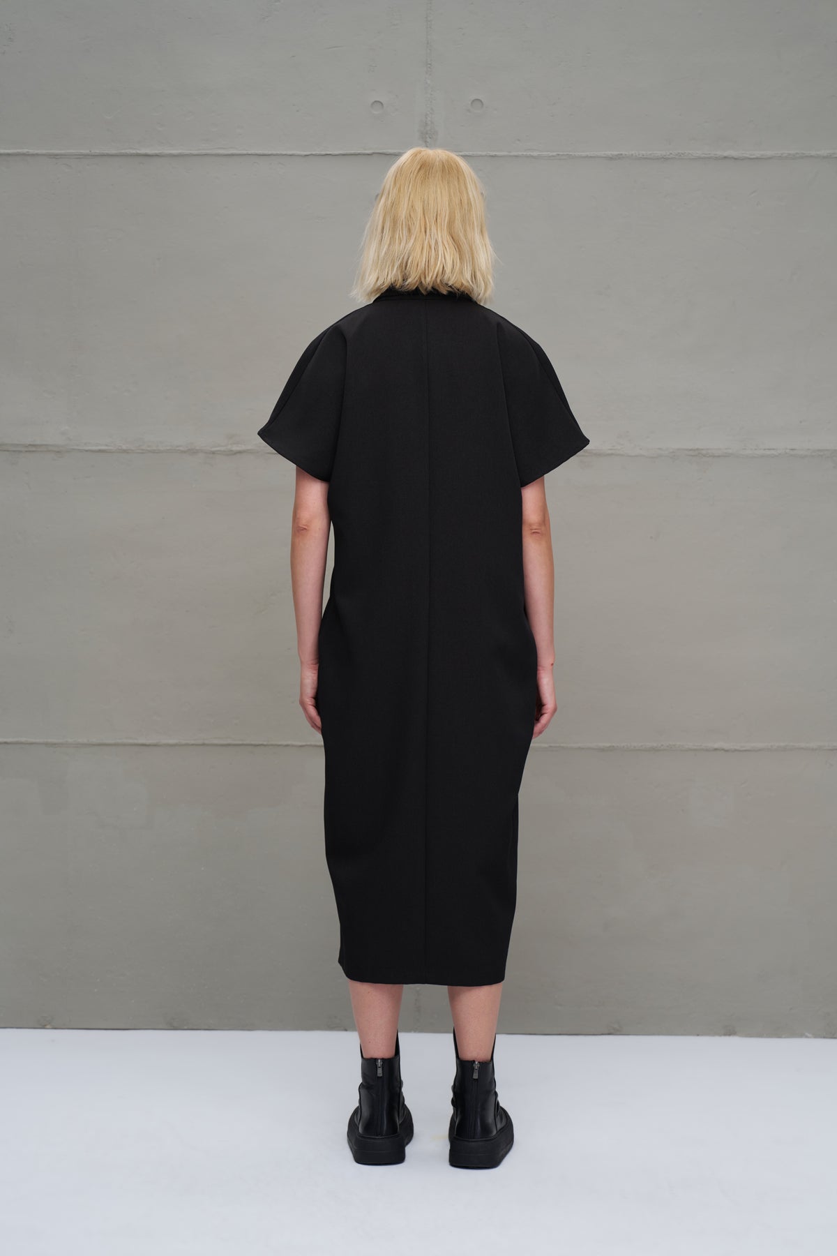Black Oversize Long Dress 18275