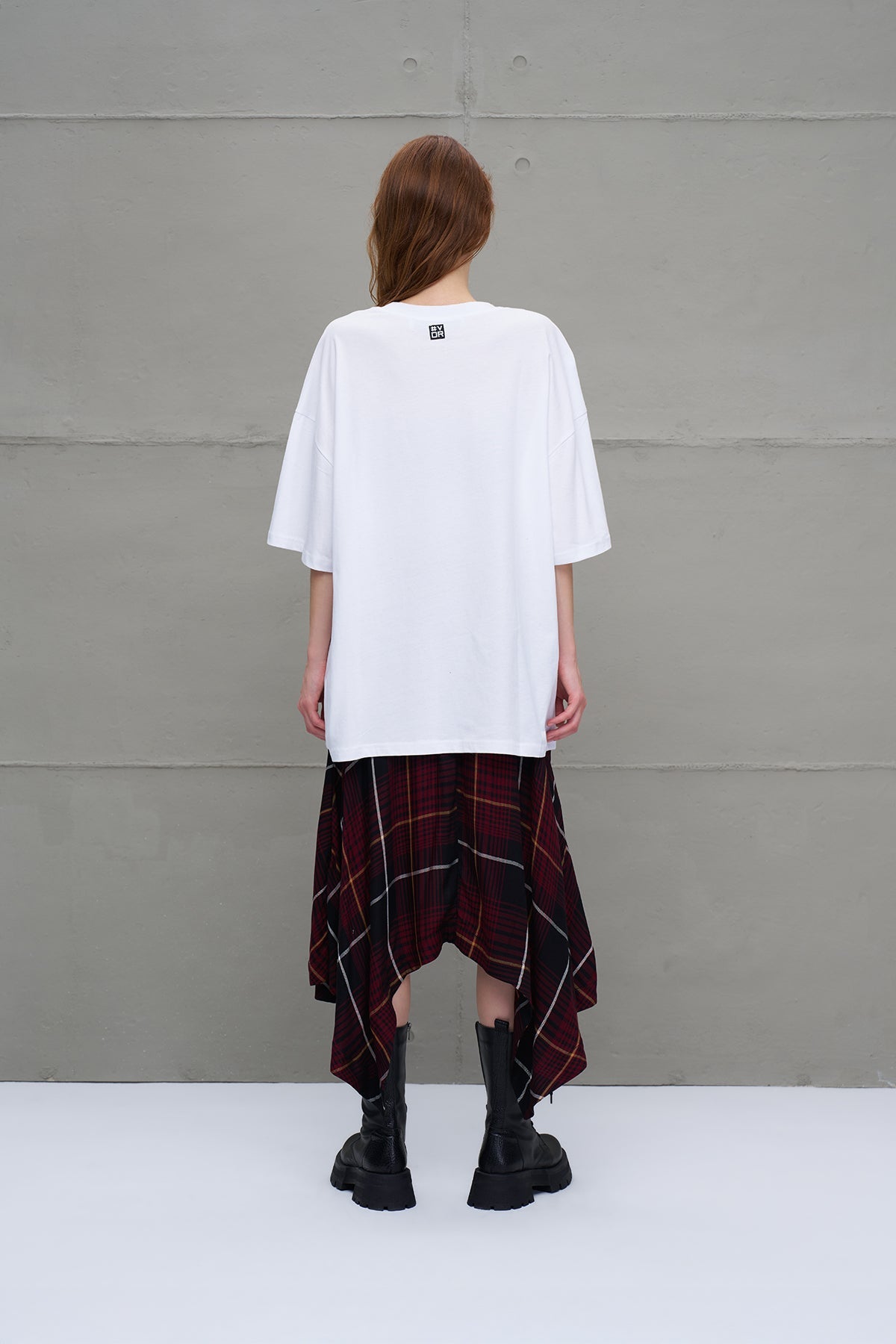 White Printed Oversize T-shirt 18289