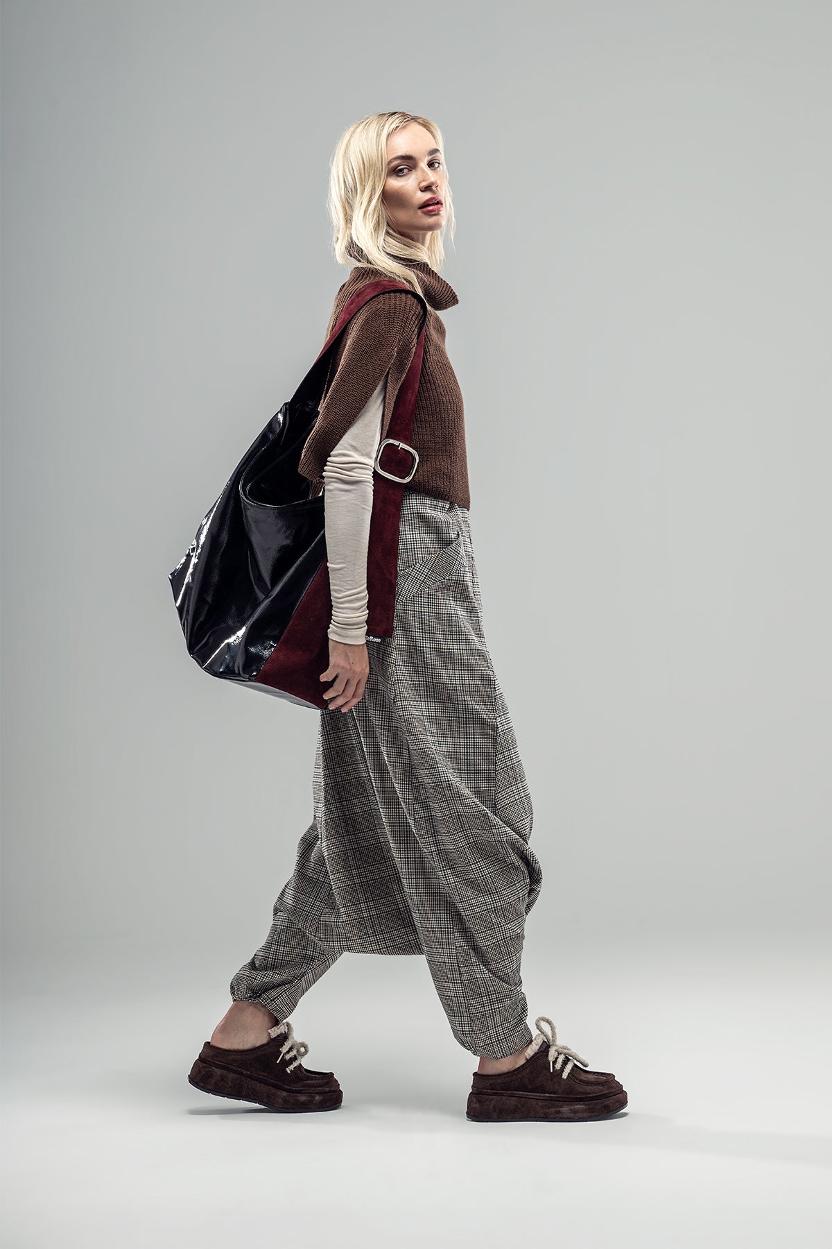 Dark Brown Poncho 20015