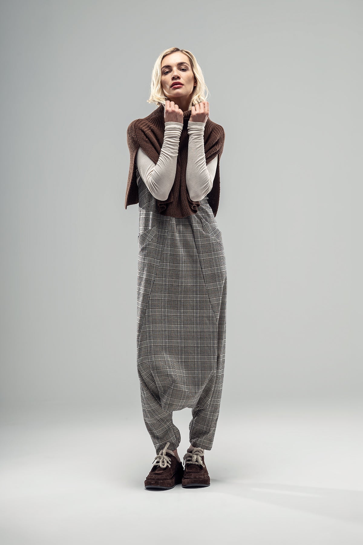 Dark Brown Poncho 20015