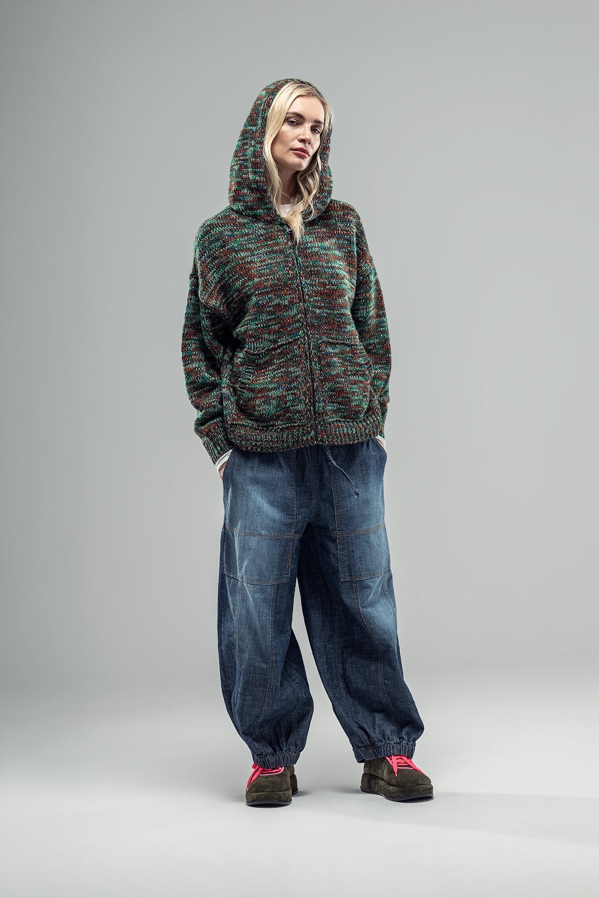 Multicolor Knit Sweater 20016