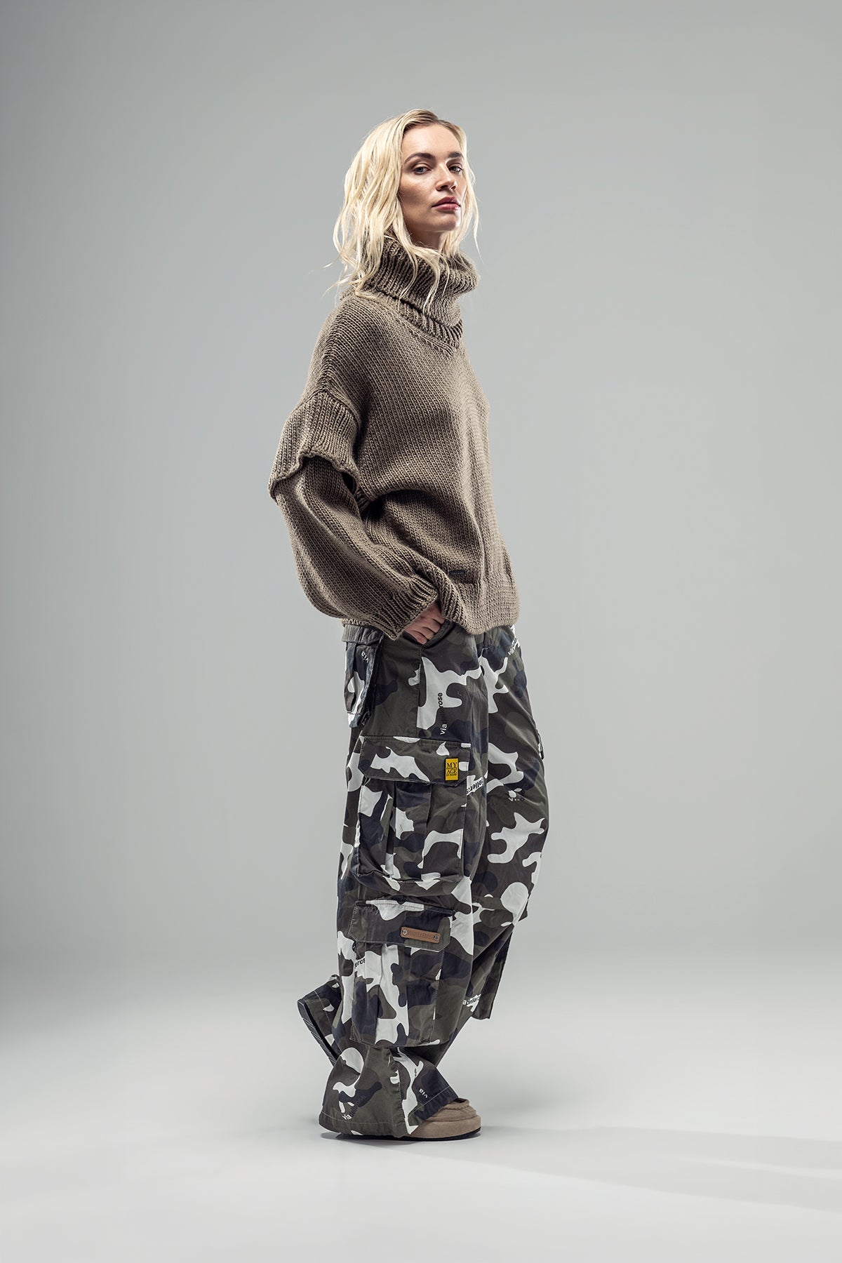 Light Brown Knit Sweater 20026