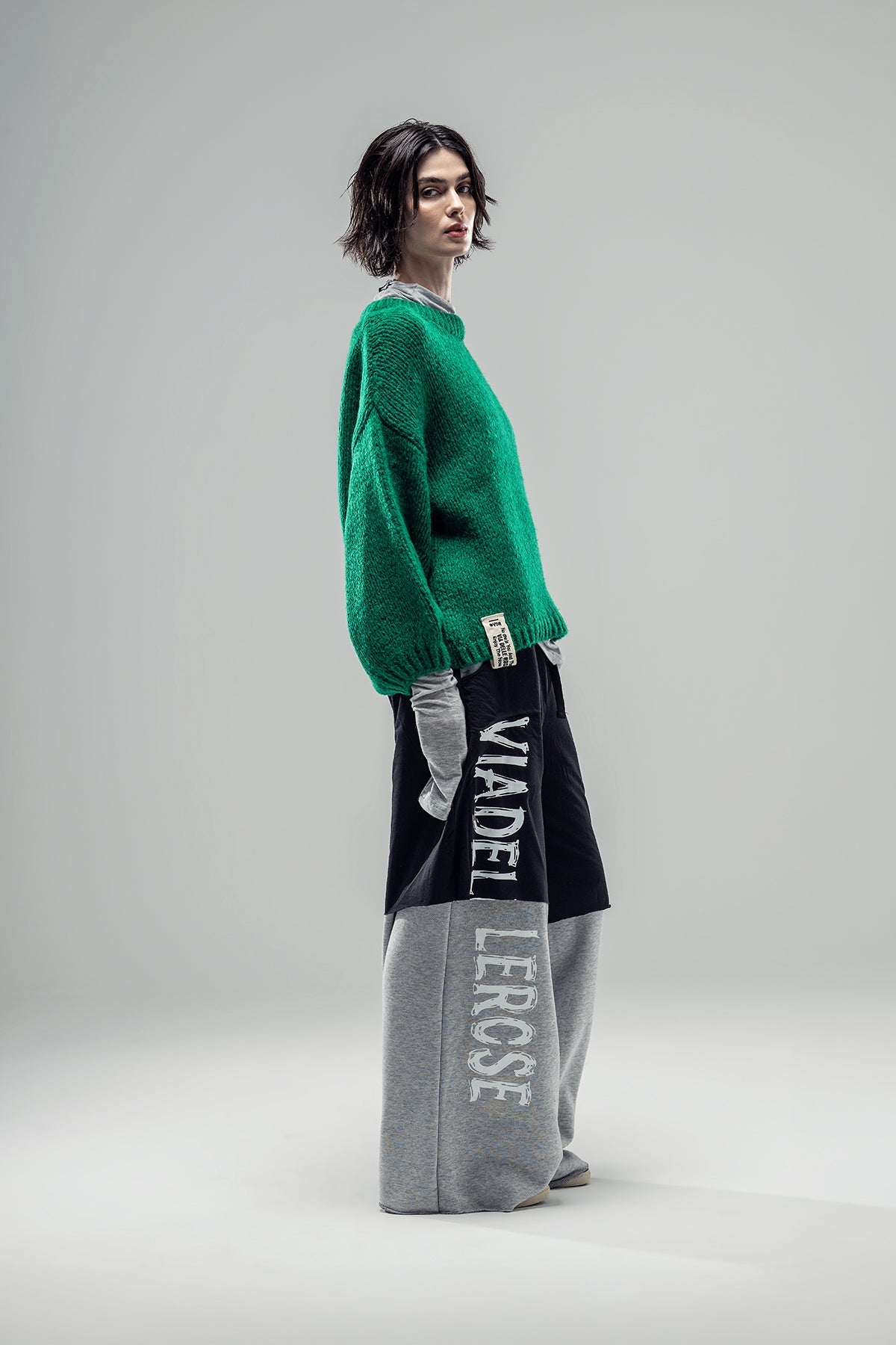 Green Knit Sweater 20028