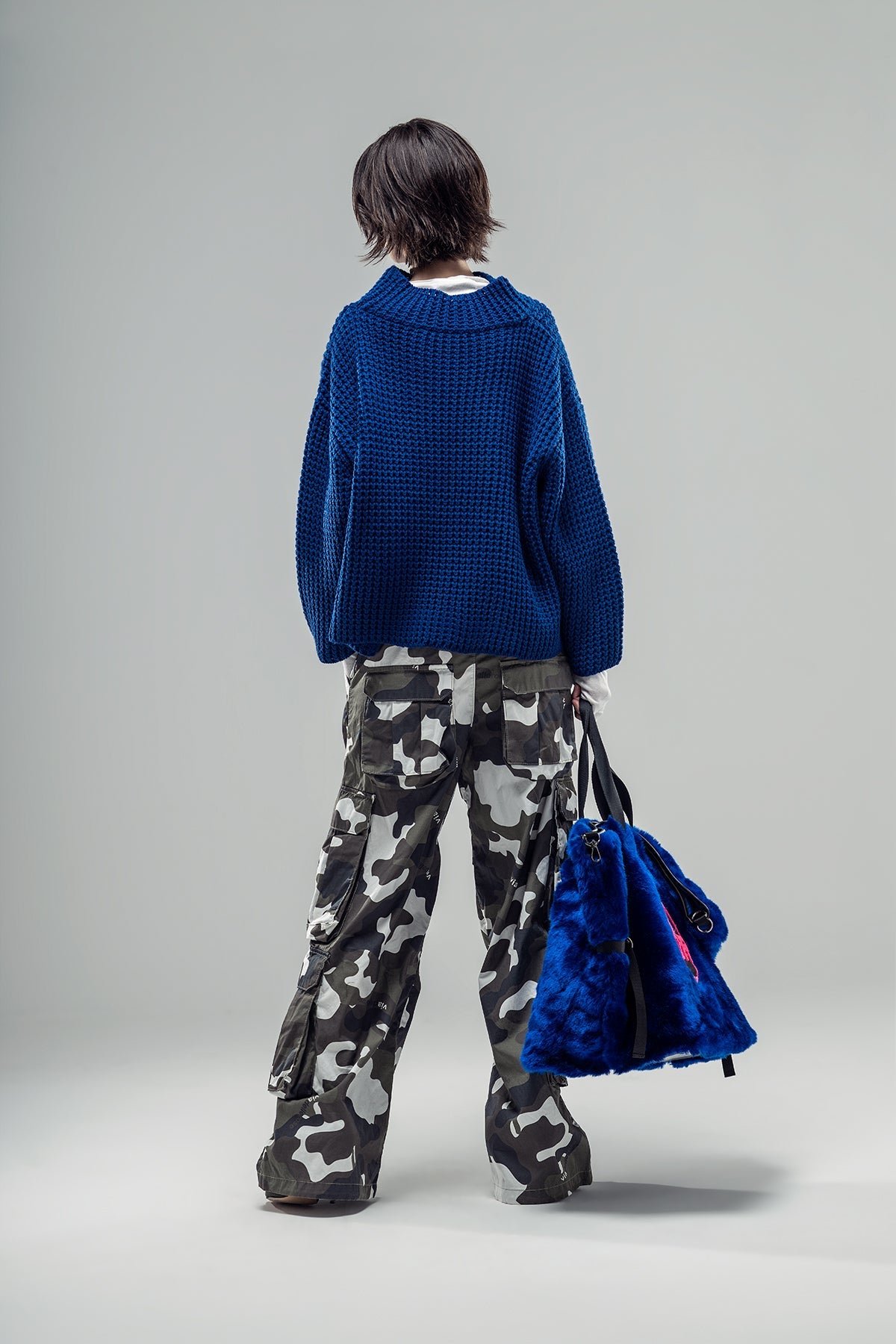 Blue Knit Sweater 20029