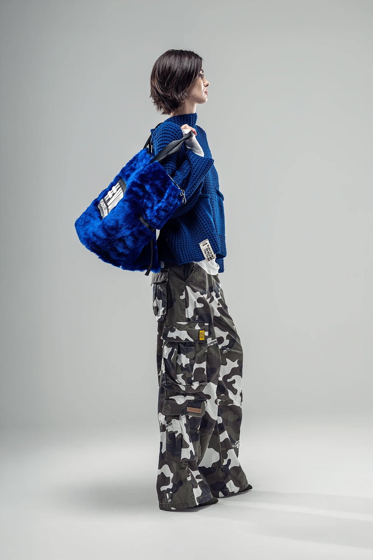 Blue Knit Sweater 20029