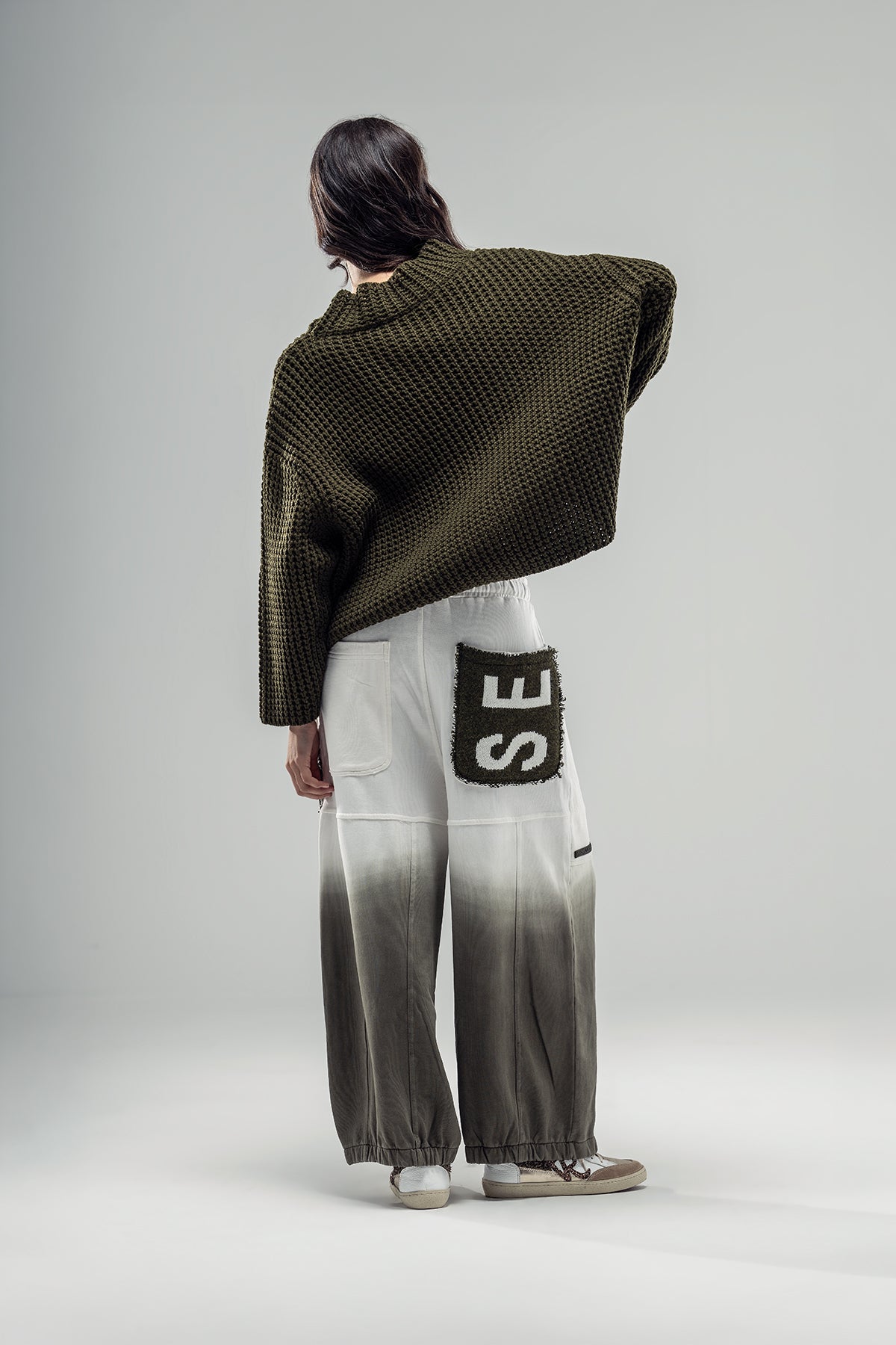 Khaki Knit Sweater 20029
