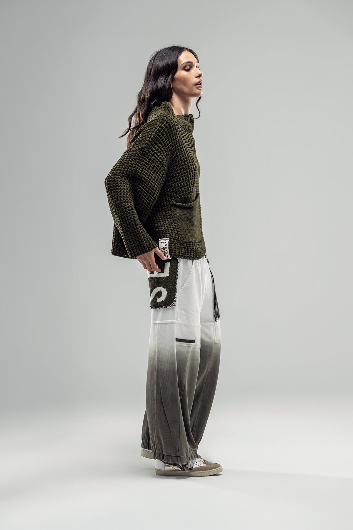 Khaki Knit Sweater 20029