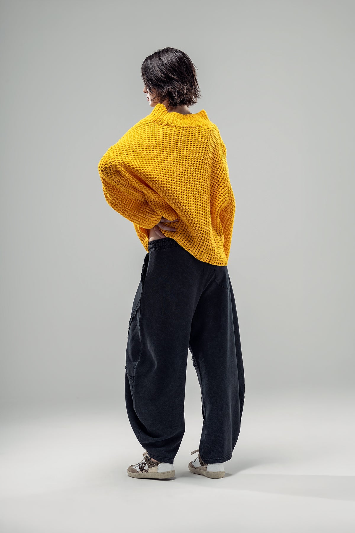Yellow Knit Sweater 20029