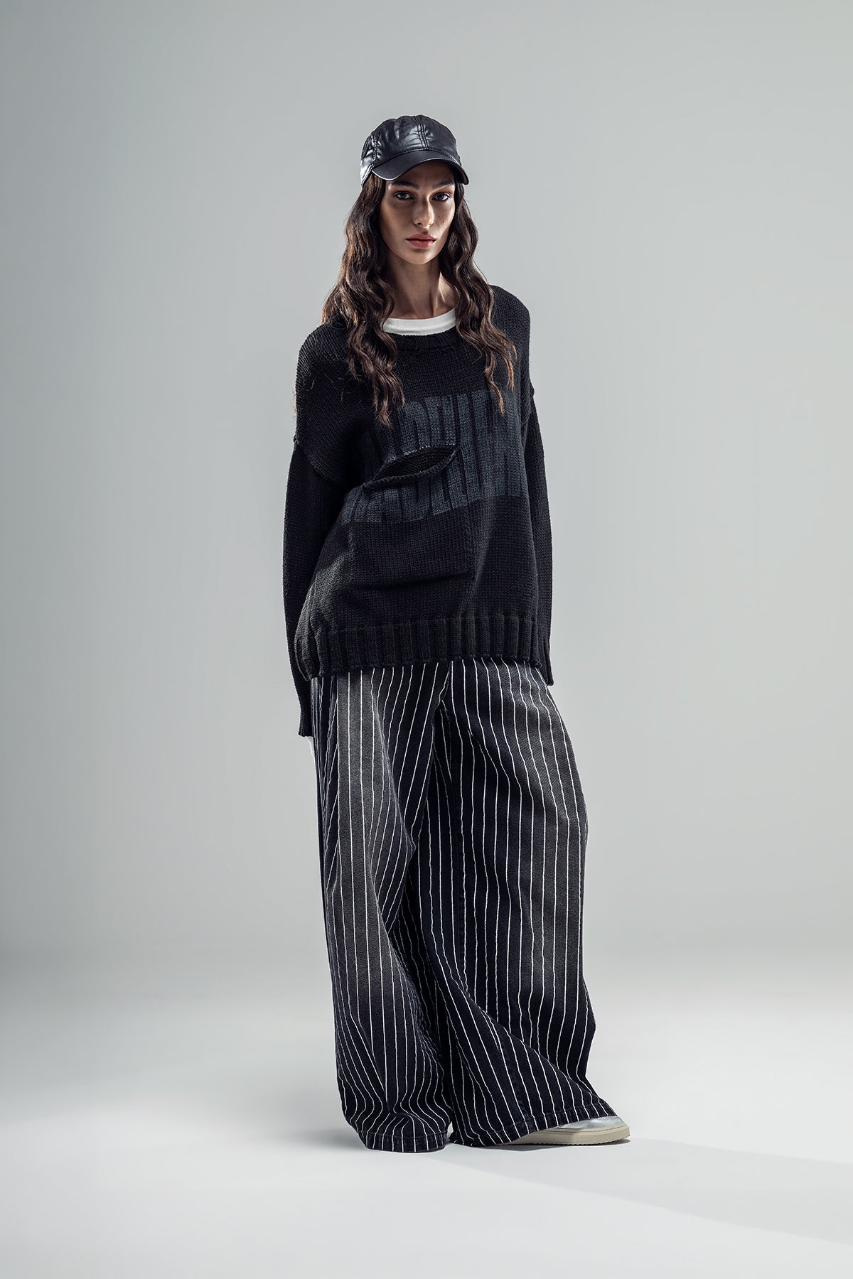Black Knit Sweater 20031