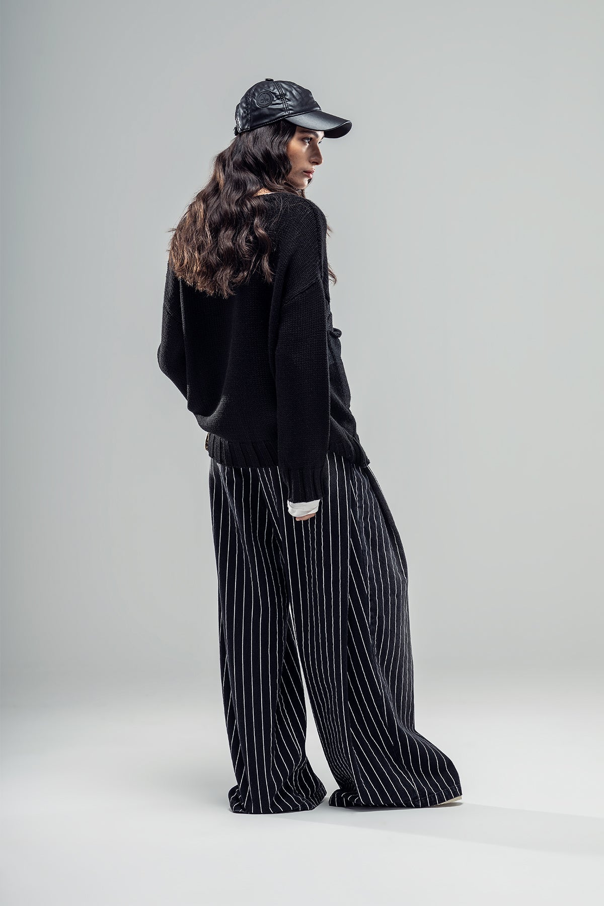 Black Knit Sweater 20031