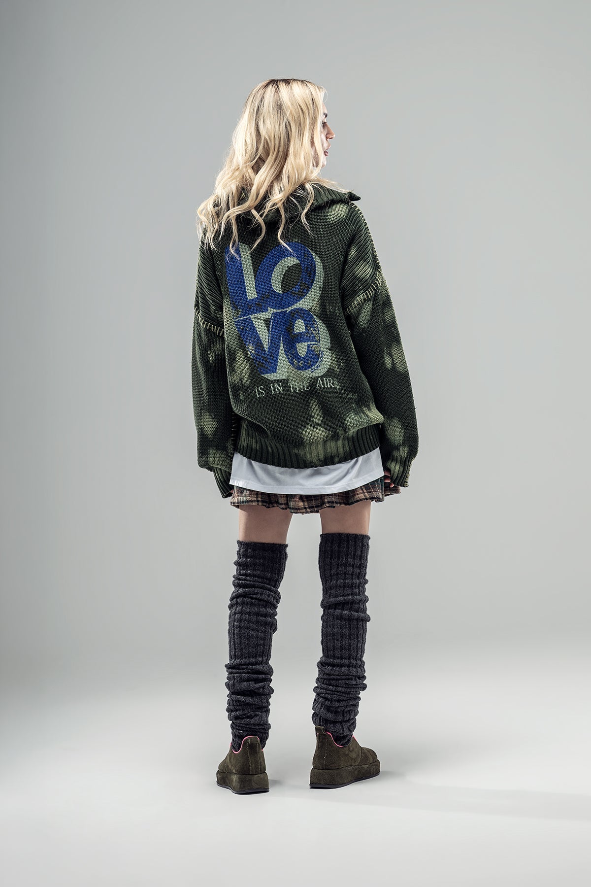 Khaki Knit Sweater 20037