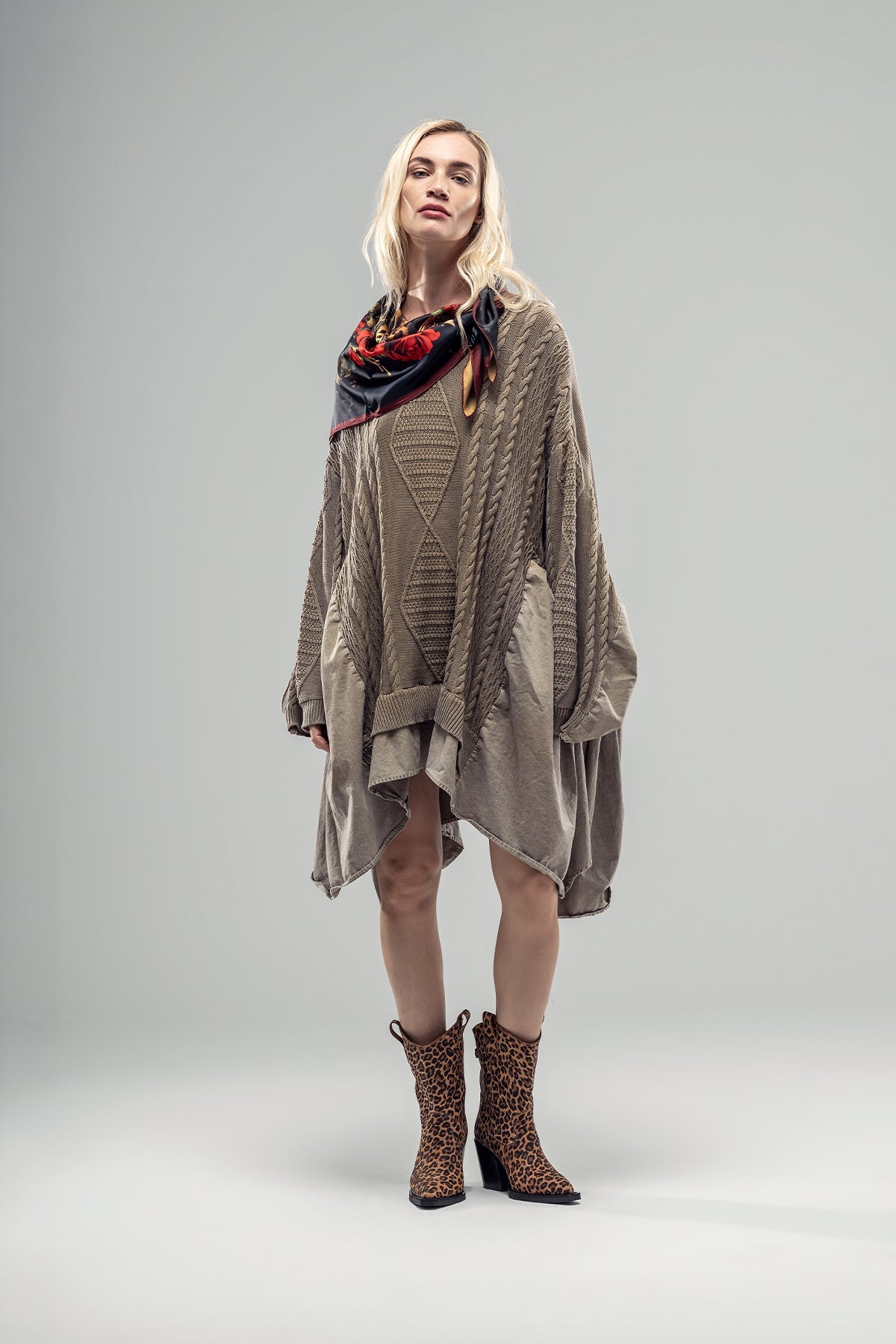 Light Brown Knit Tunic 20041
