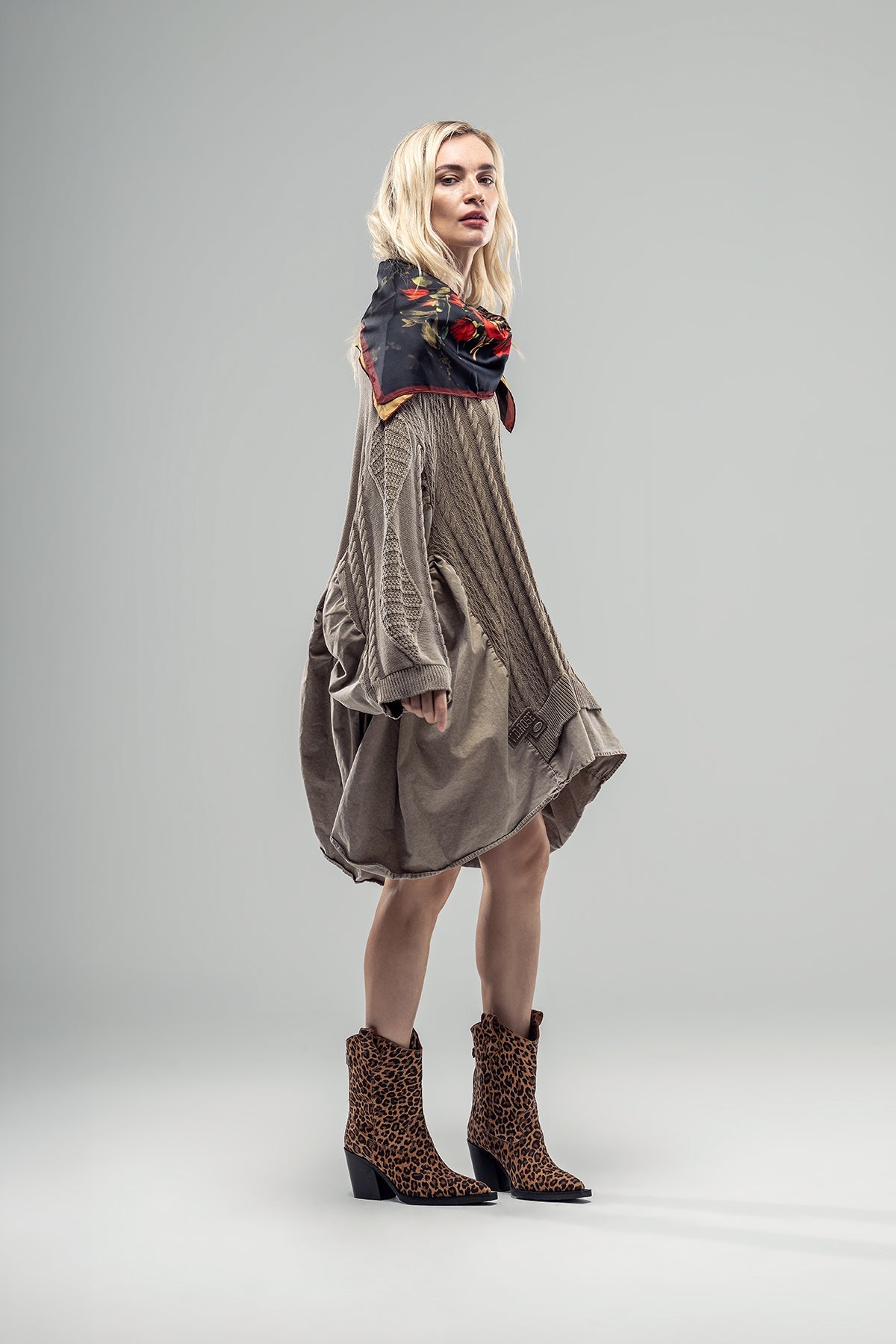 Light Brown Knit Tunic 20041