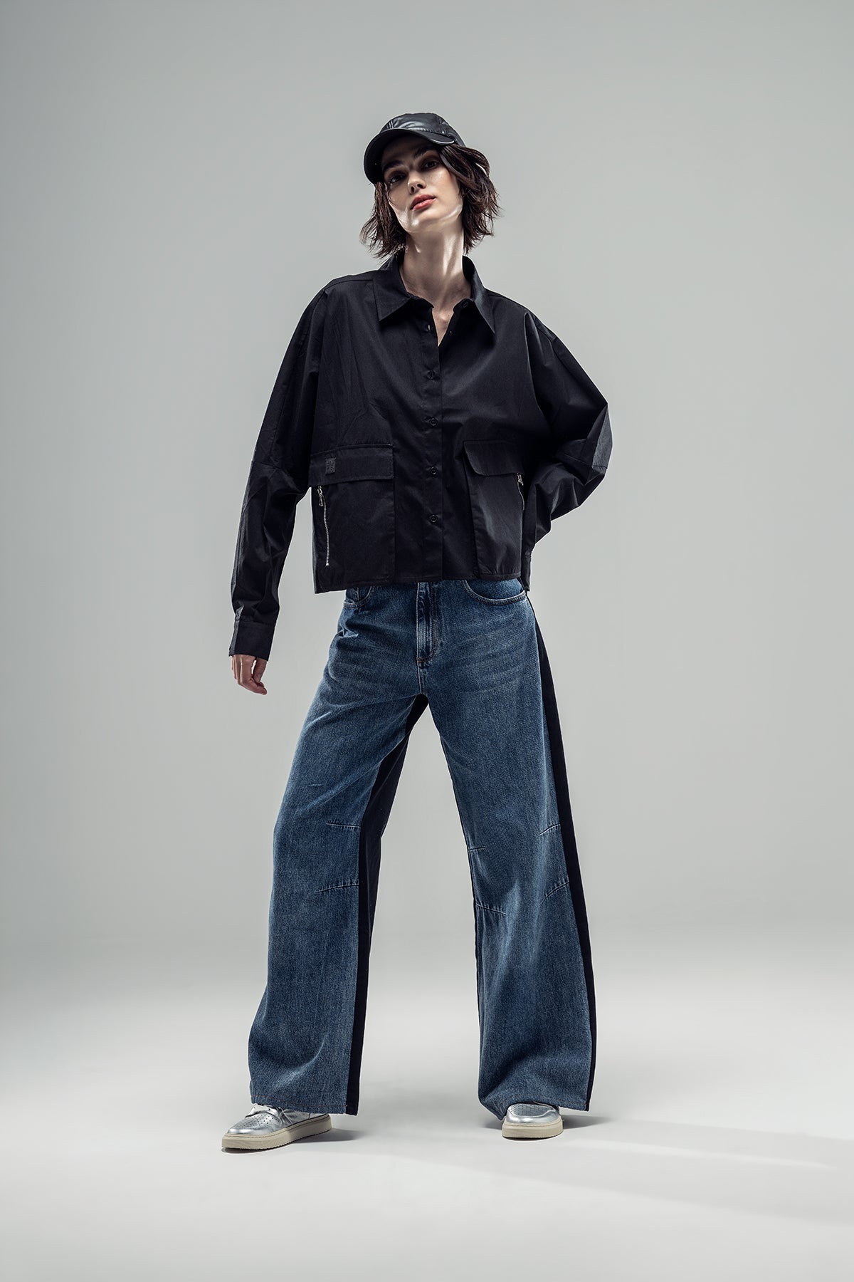 Blue Black Trousers 20056